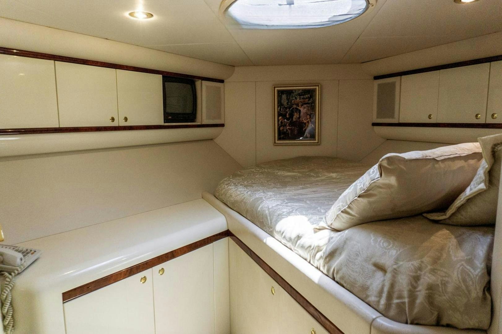 a room with two beds aboard MAGNIFICENT DOLLS Yacht for Sale