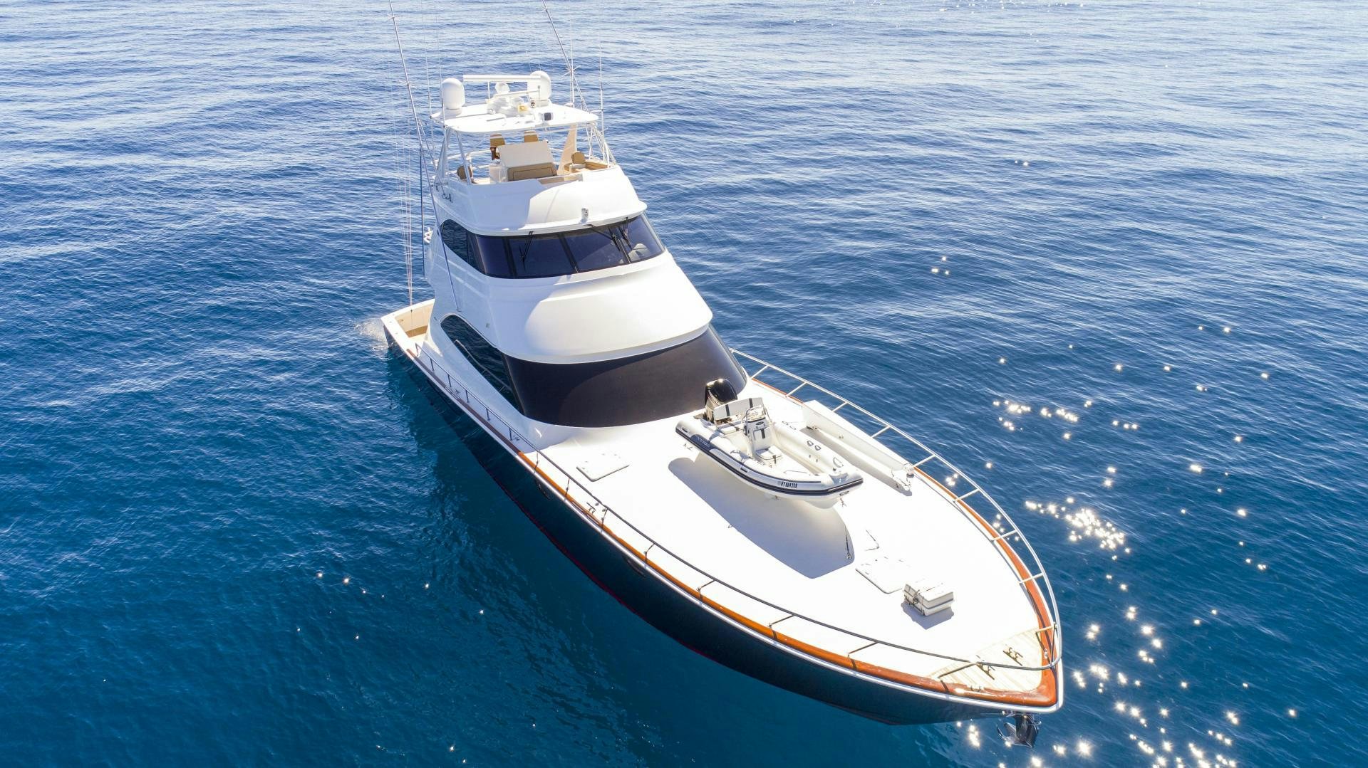 a boat on the water aboard VICTORY Yacht for Sale