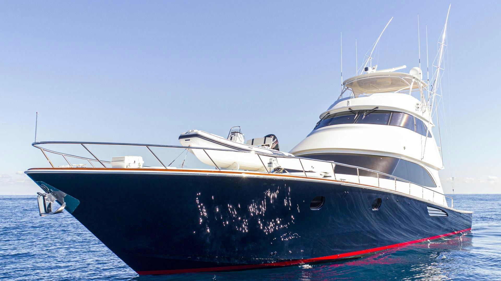 a boat in the water aboard VICTORY Yacht for Sale