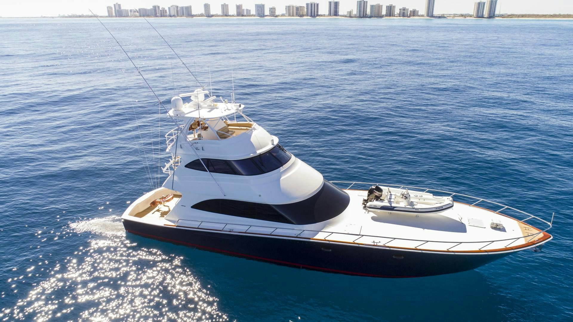 a boat on the water aboard VICTORY Yacht for Sale