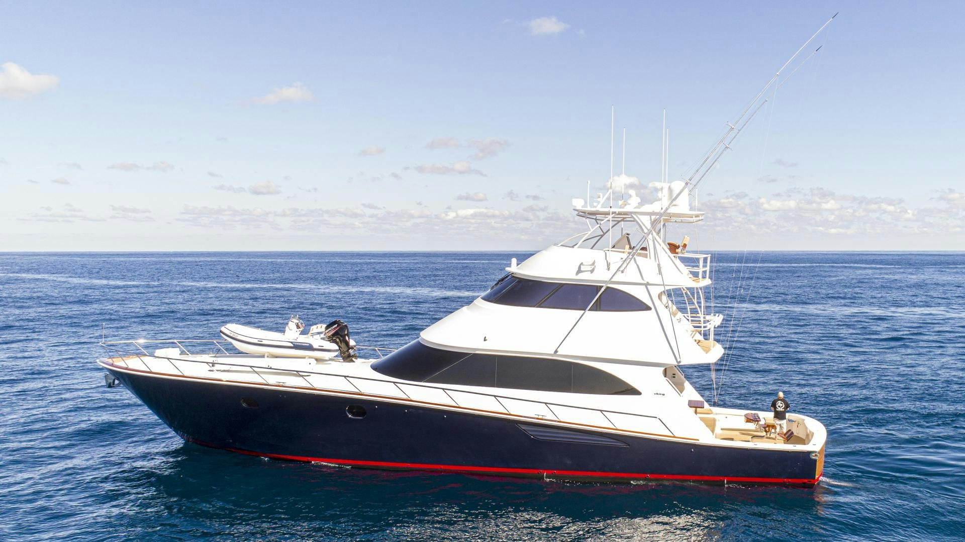 a boat in the water aboard VICTORY Yacht for Sale