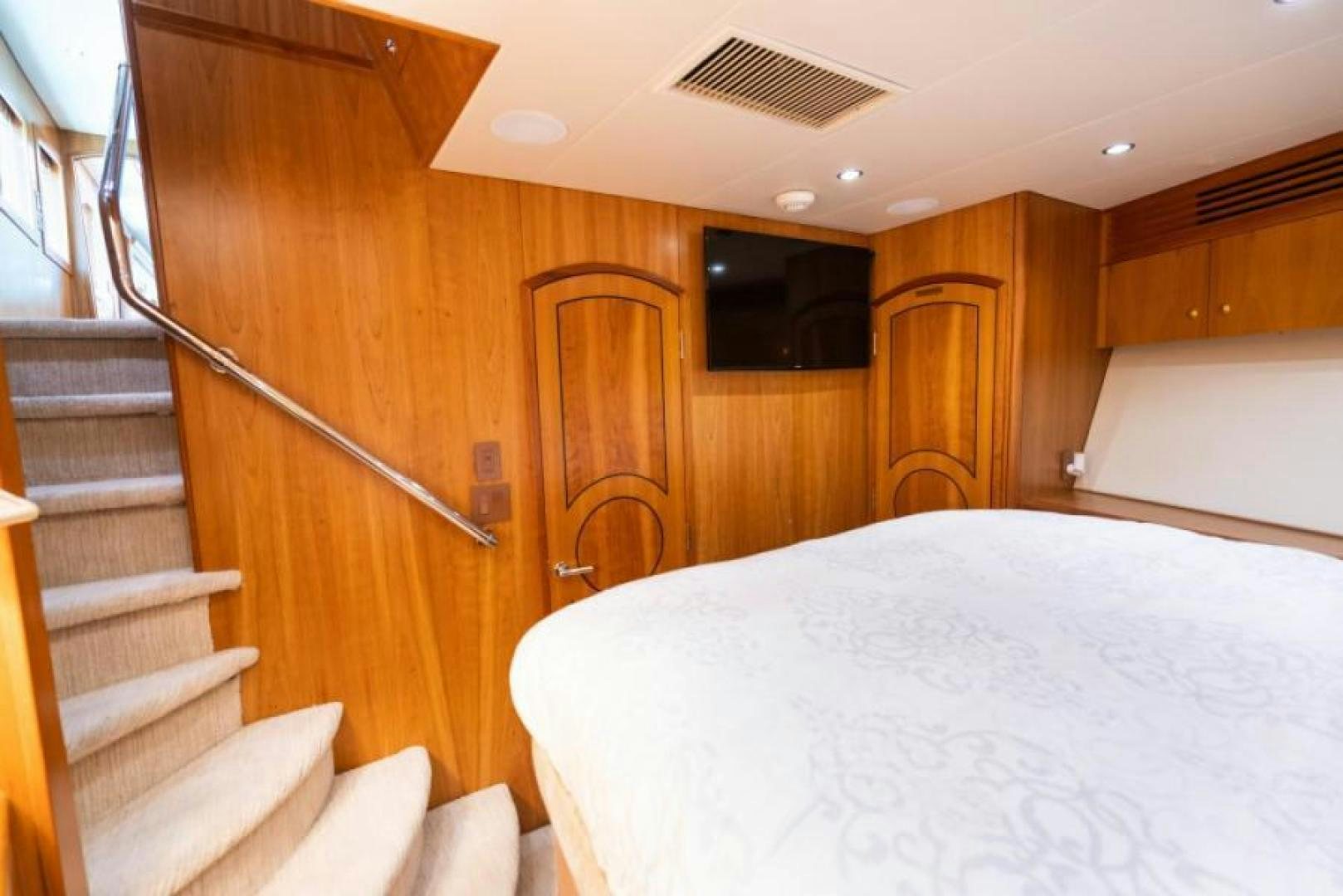 a bed in a cabin aboard DANIELLE Yacht for Sale