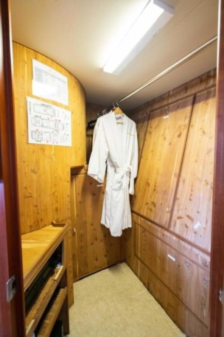 clothes on a swinger aboard DANIELLE Yacht for Sale