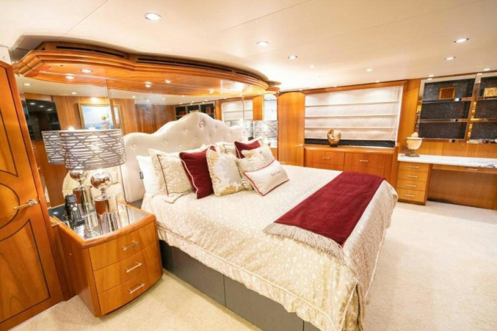 a bed in a cabin aboard DANIELLE Yacht for Sale