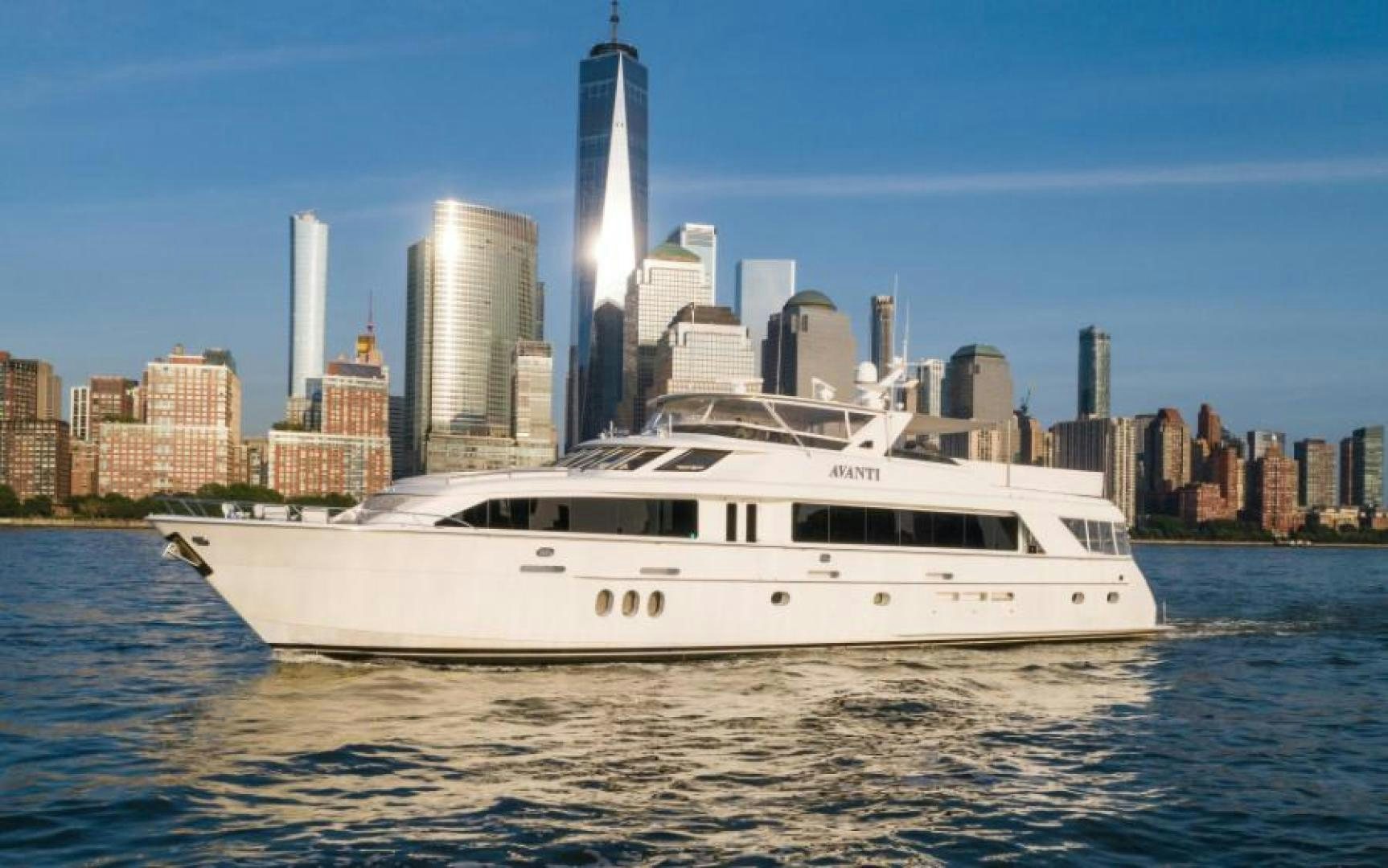 a white yacht in the water aboard DANIELLE Yacht for Sale