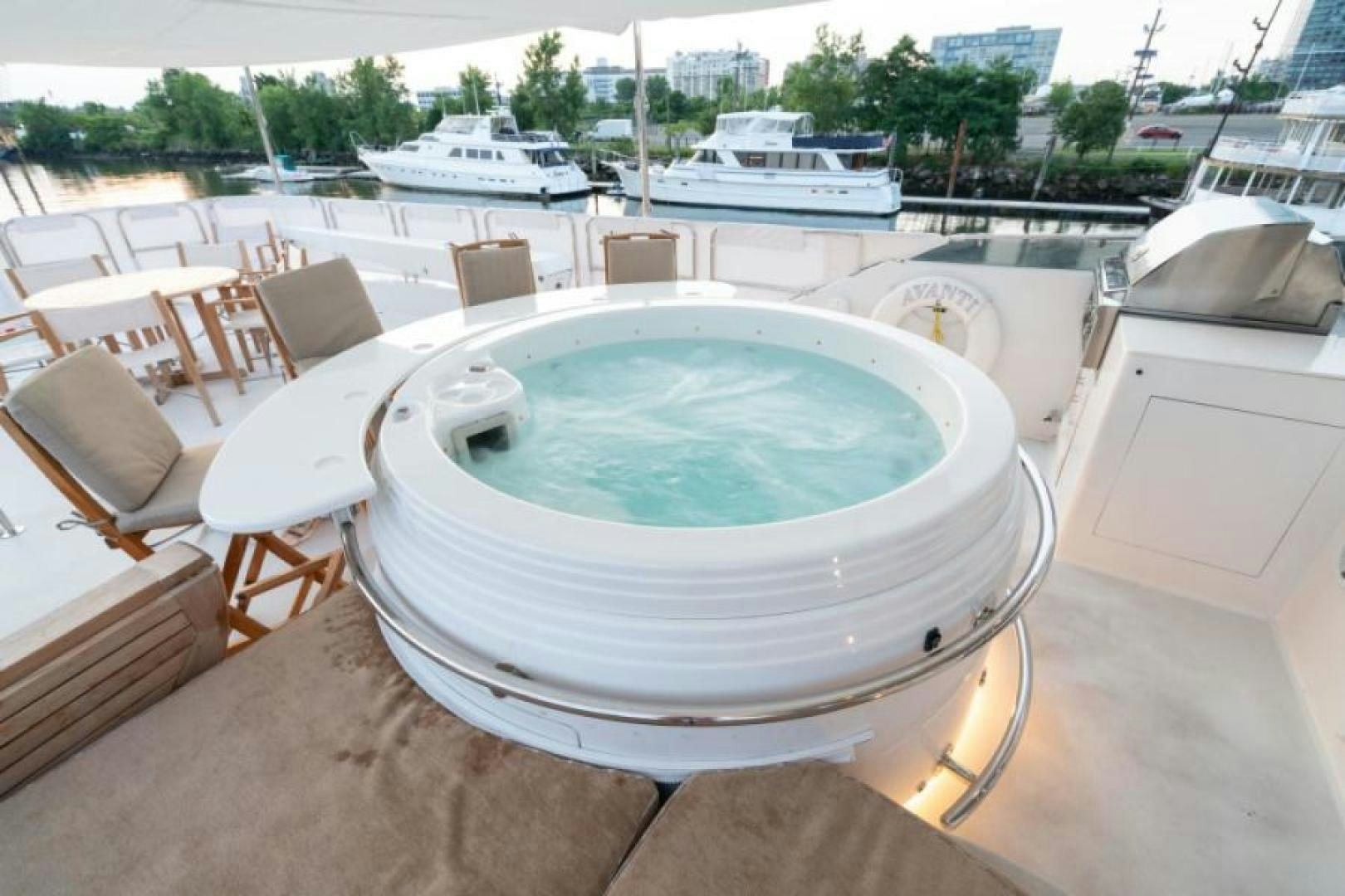 a pool on a deck aboard DANIELLE Yacht for Sale