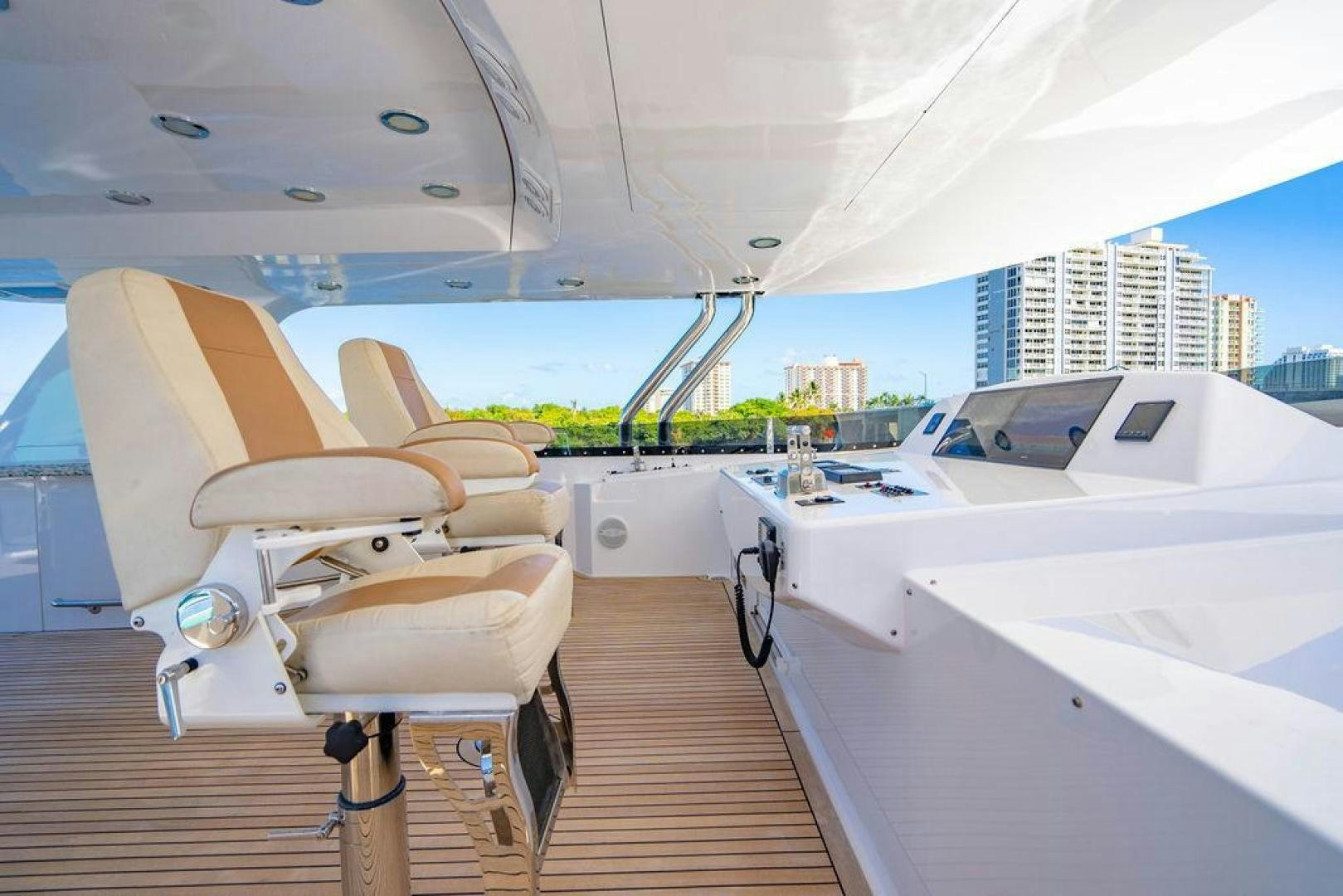 a boat on the water aboard NORTH COAST 120 Yacht for Sale