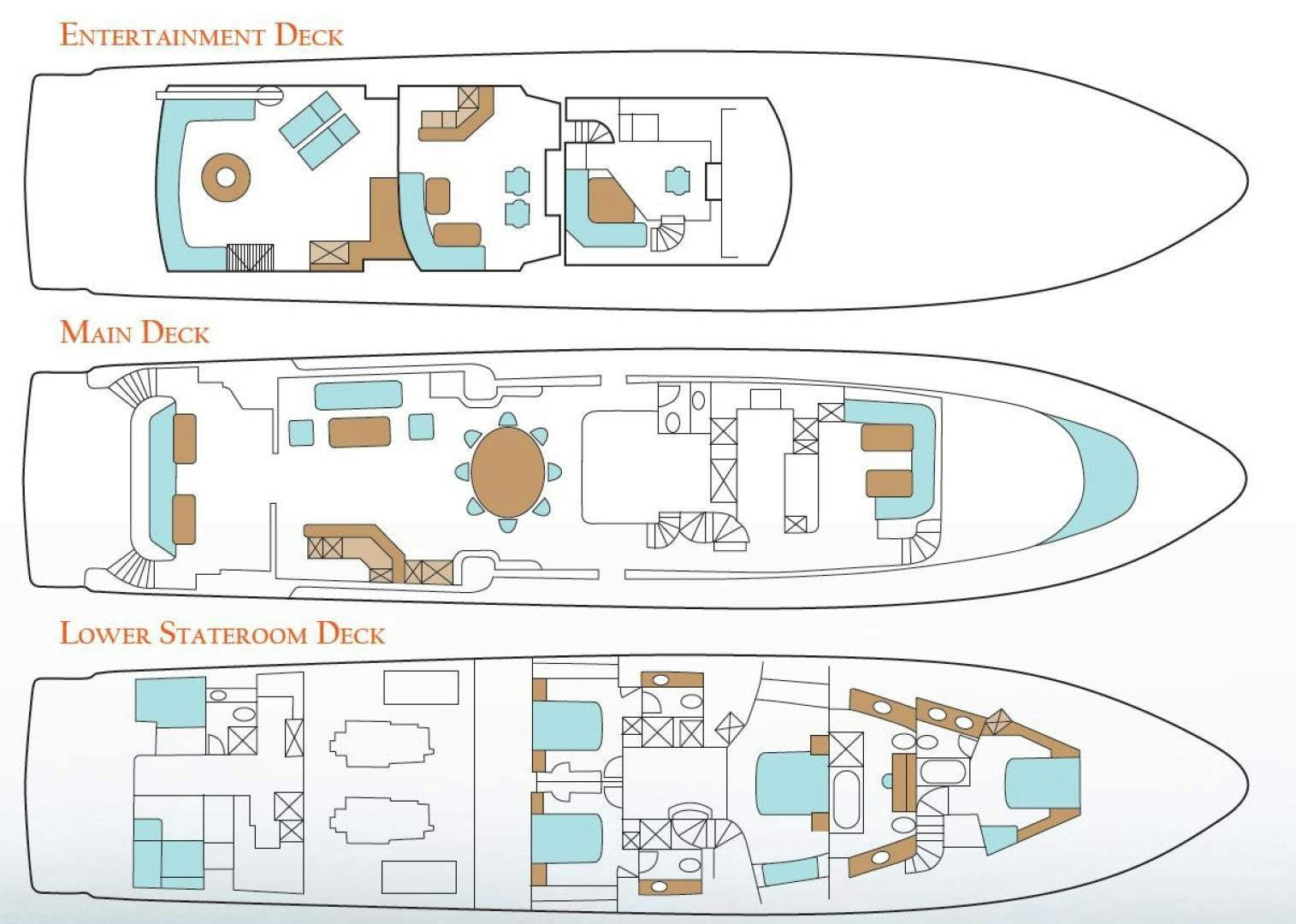diagram aboard NORTH COAST 120 Yacht for Sale