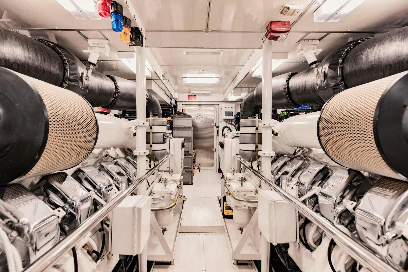 a room full of machinery aboard INVICTUS Yacht for Sale