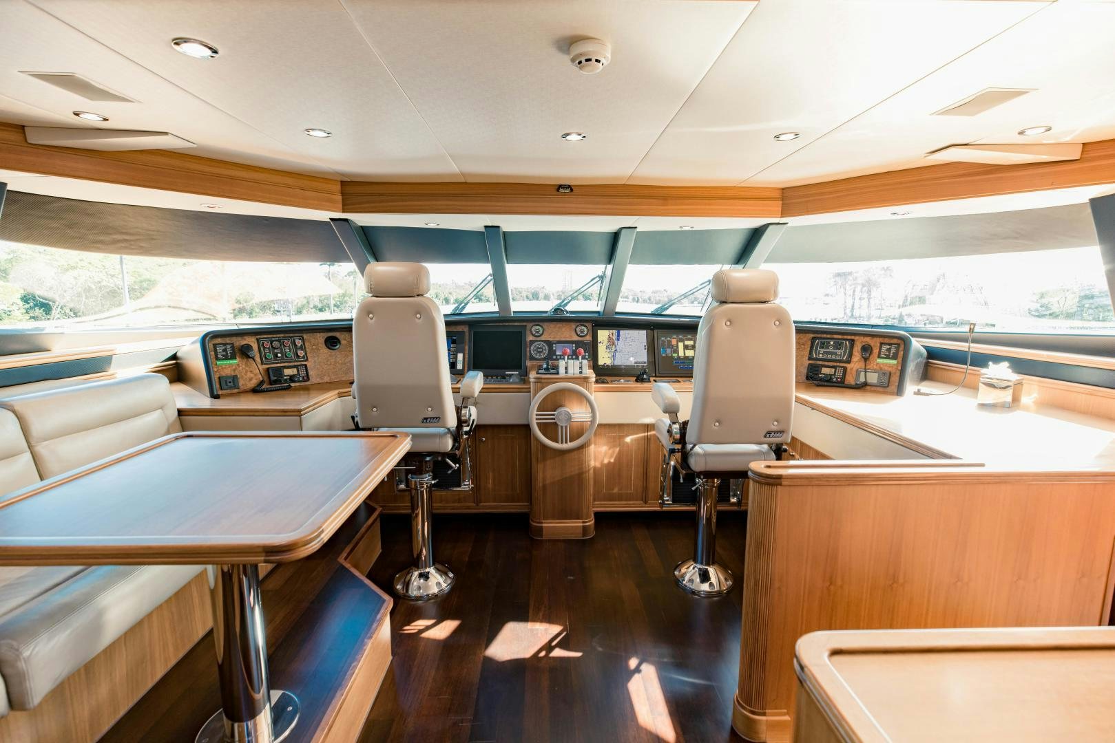 inside of a vehicle aboard INVICTUS Yacht for Sale