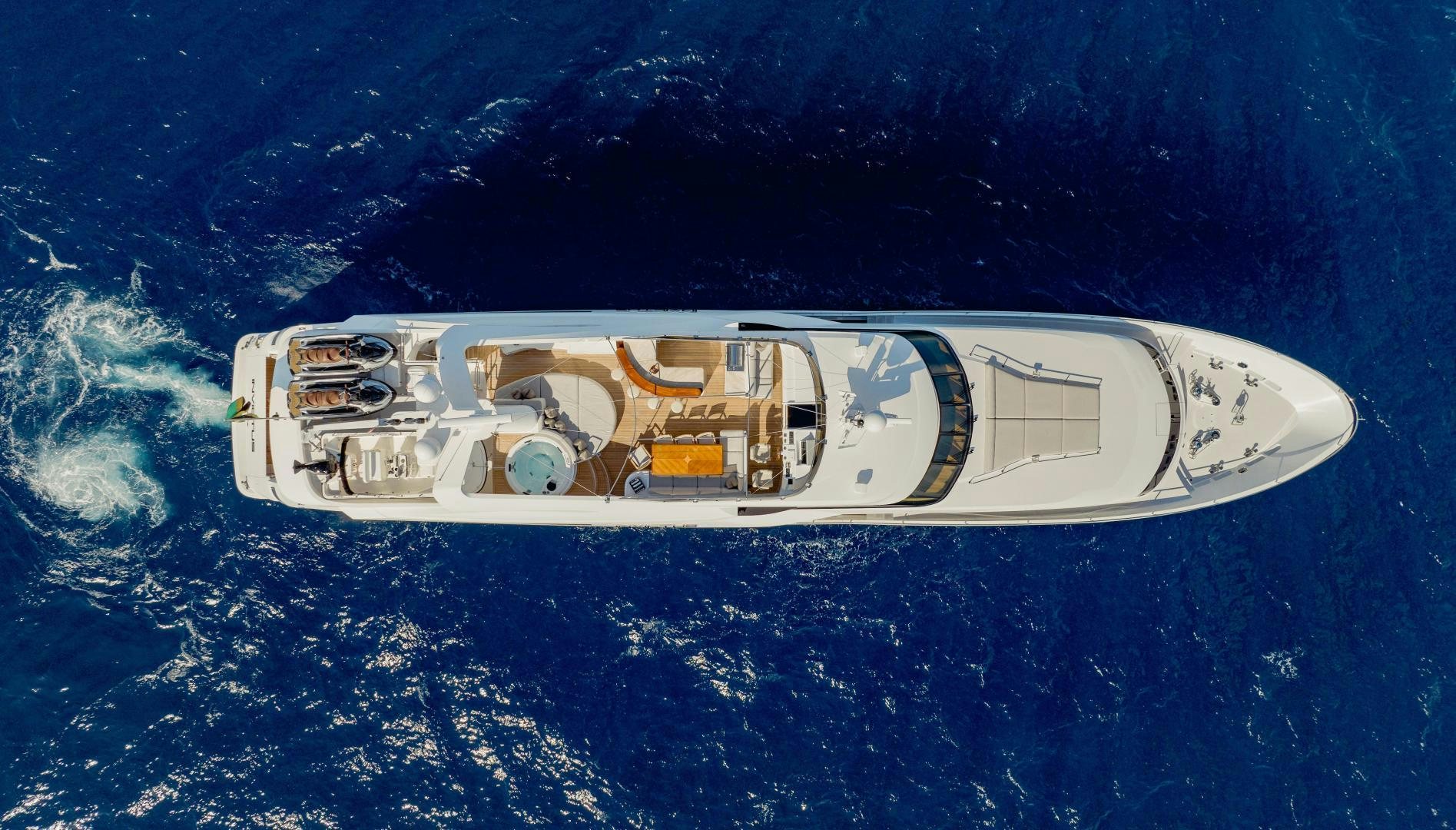 a satellite in space aboard INVICTUS Yacht for Sale