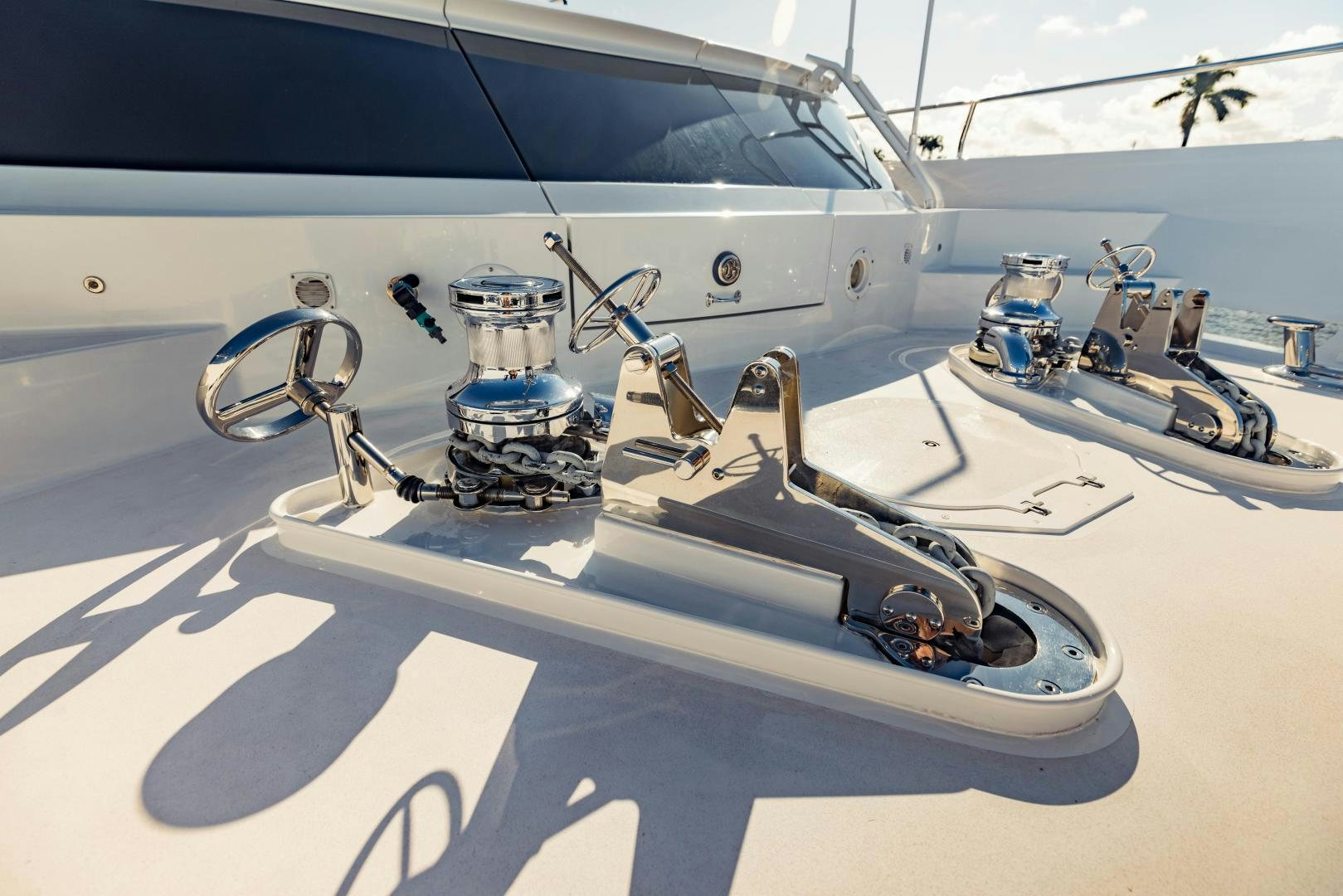 a machine on the white cover aboard INVICTUS Yacht for Sale