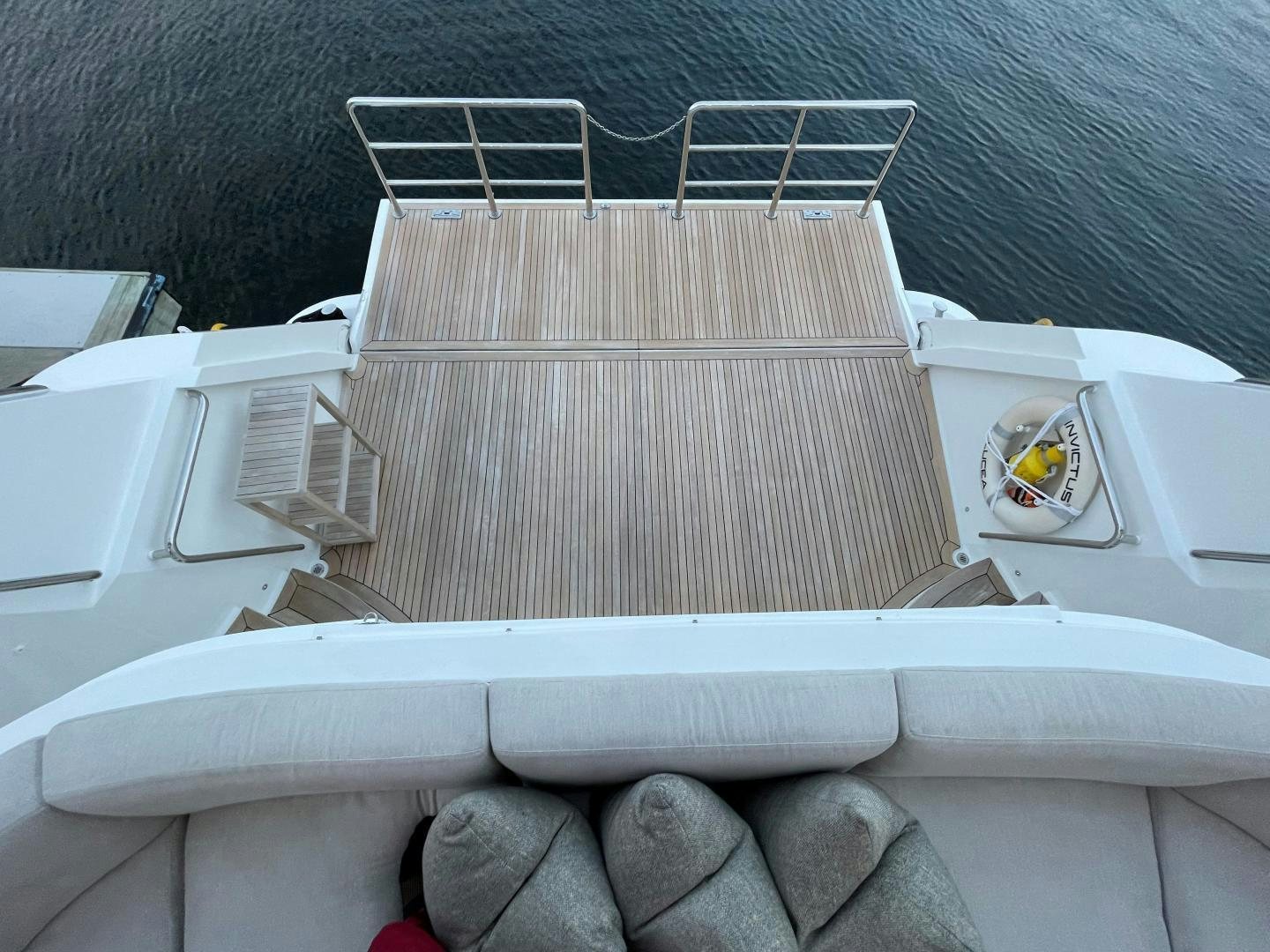 a white container with a lid aboard INVICTUS Yacht for Sale