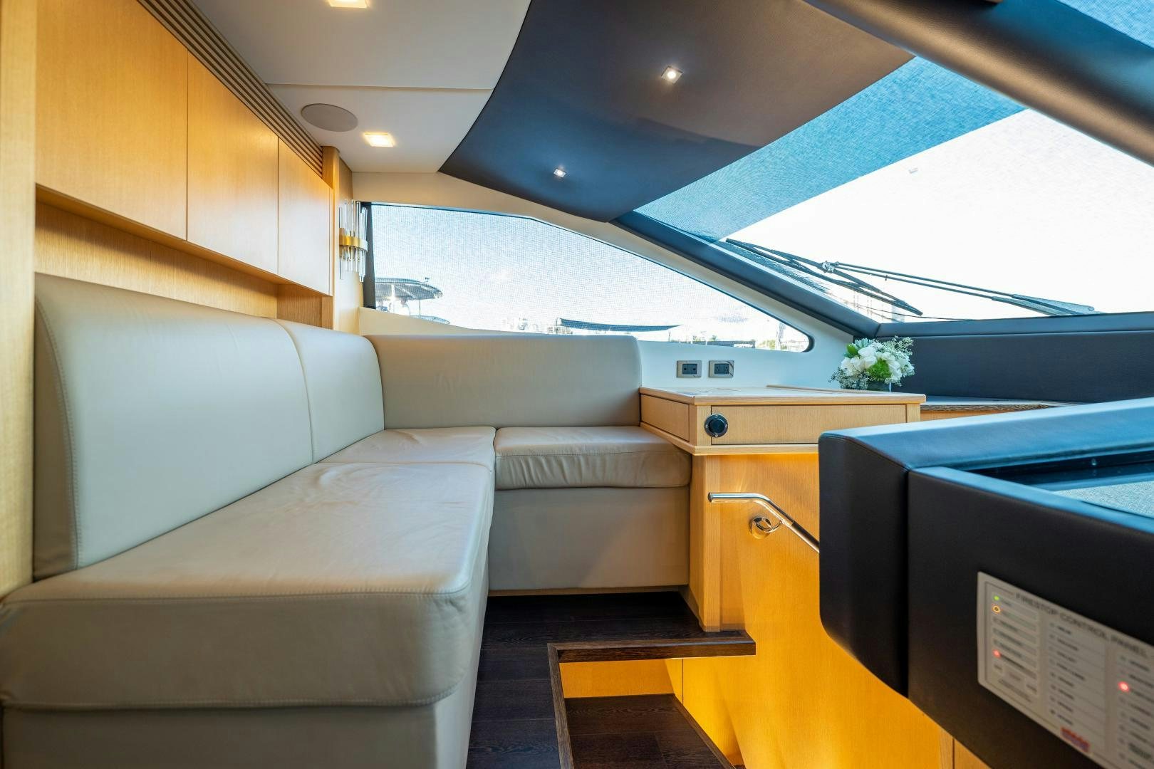 a room with a couch and a desk aboard THE KING Yacht for Sale