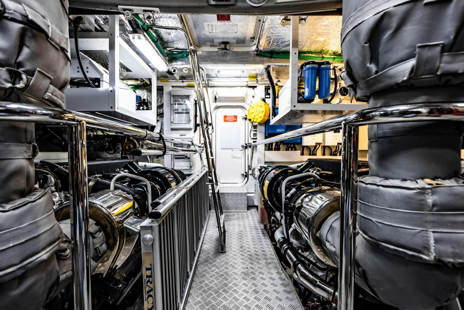 a room with several machines aboard THE KING Yacht for Sale