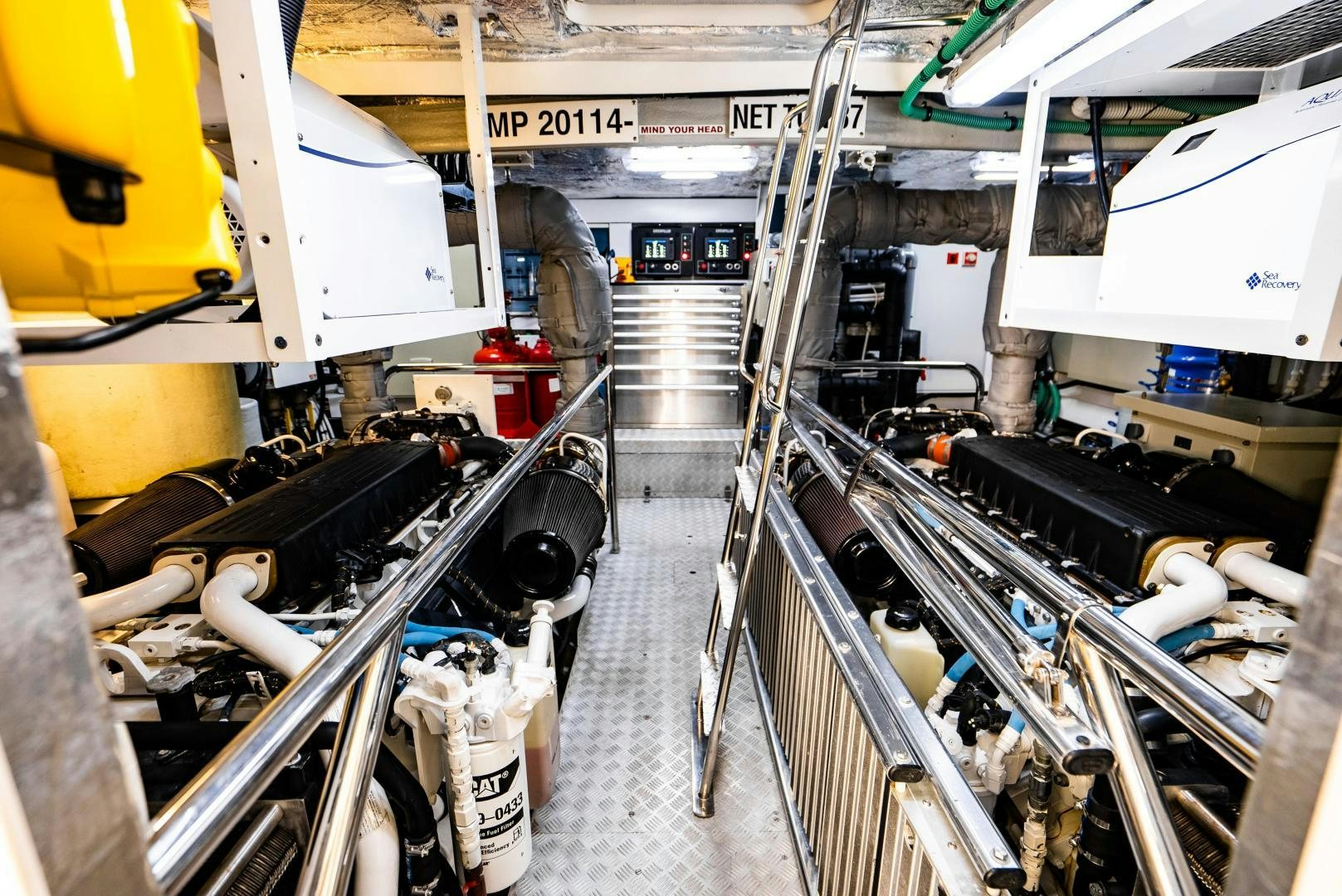 a factory with machinery aboard THE KING Yacht for Sale