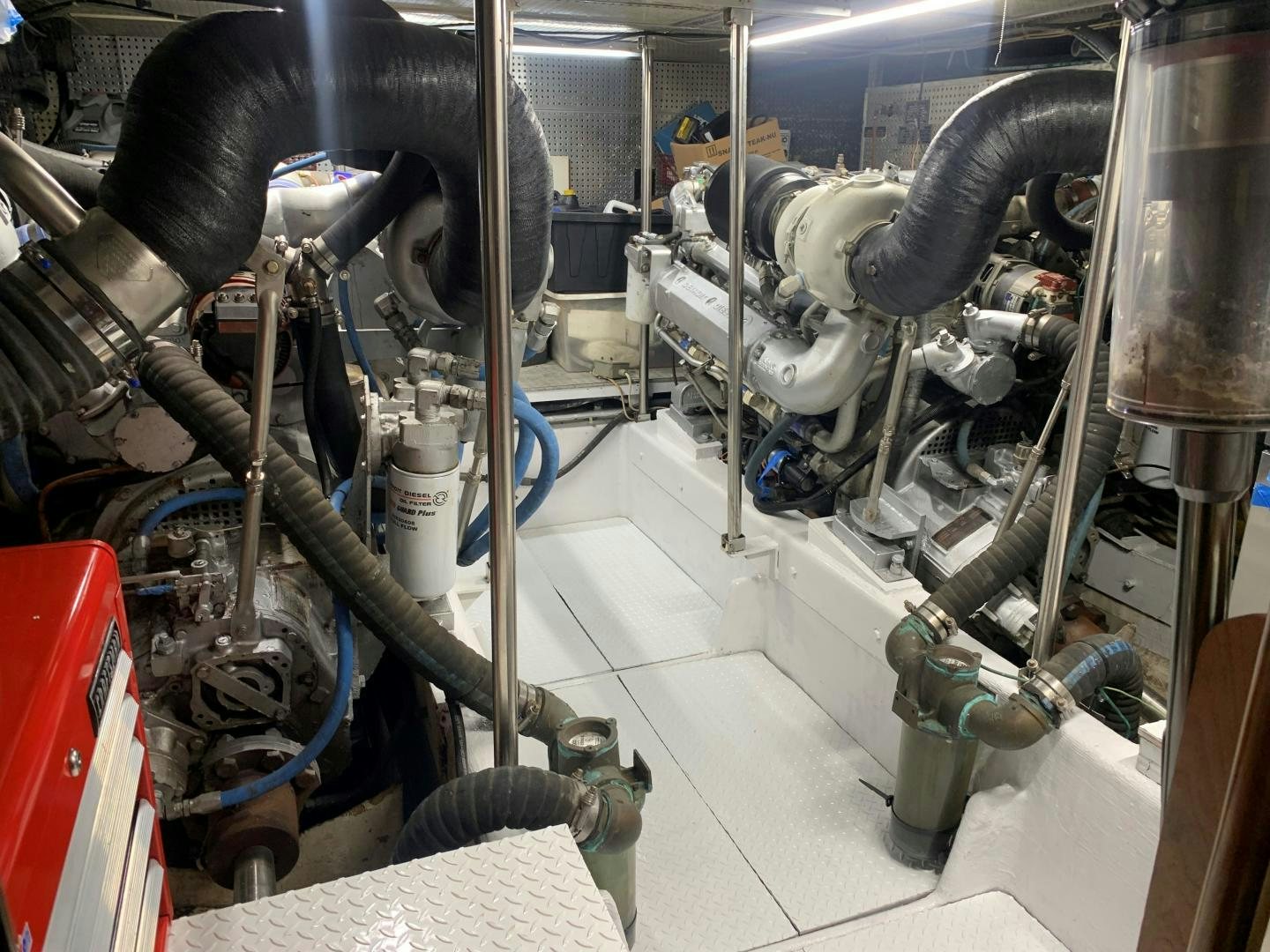 a close-up of a machine aboard Seaquest Yacht for Sale