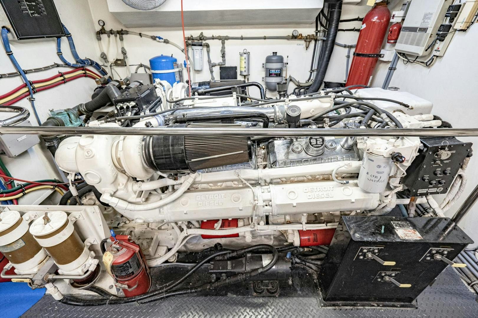 a machine with a large piece of equipment on it aboard LOVELIEST LADY Yacht for Sale