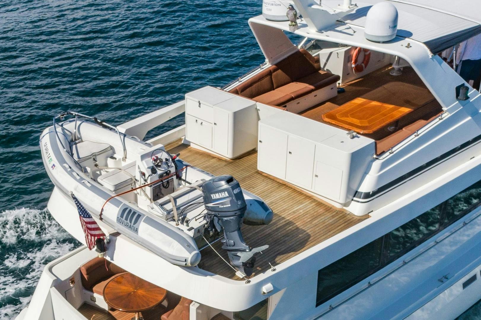 a boat on the water aboard LOVELIEST LADY Yacht for Sale