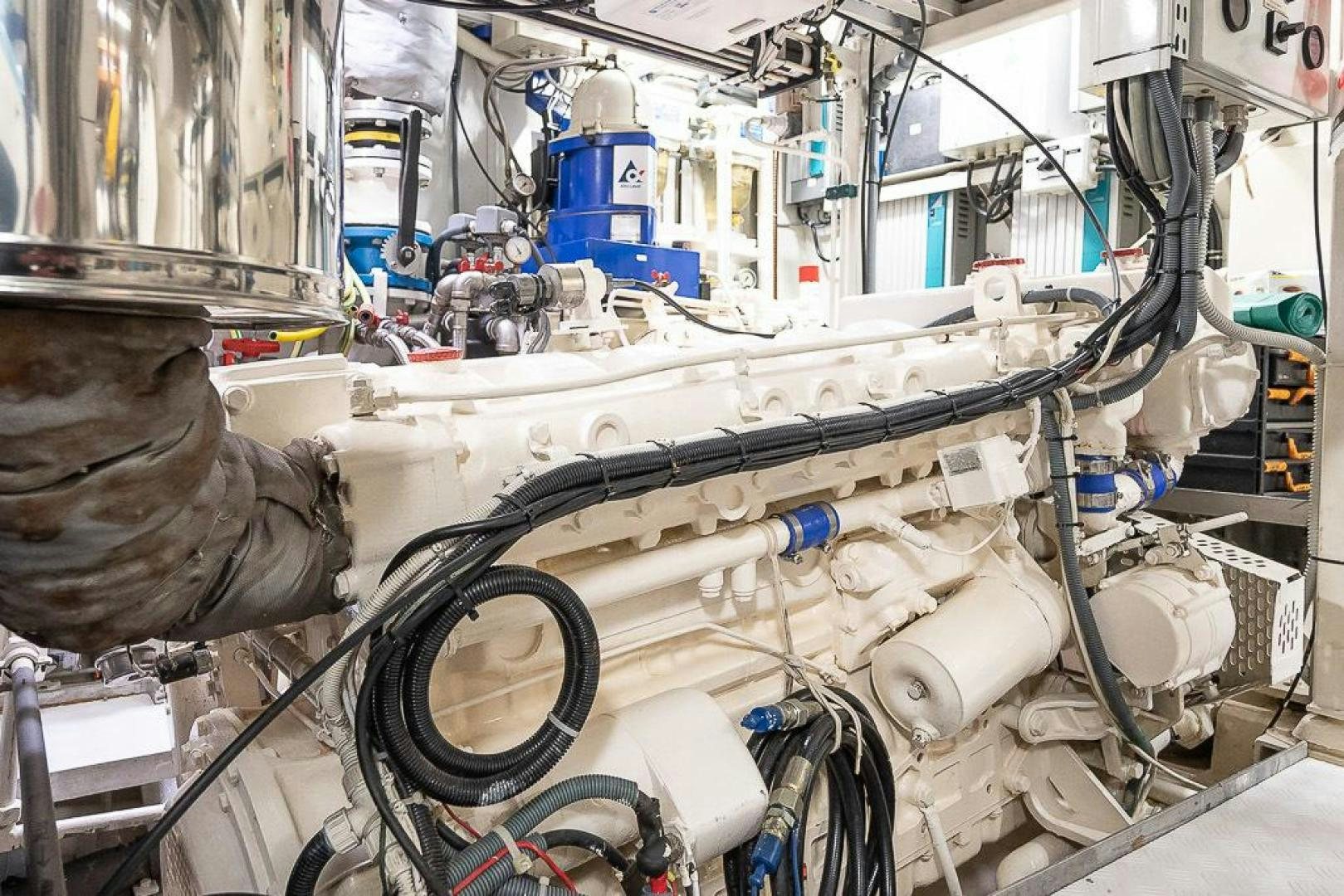 a machine with wires and tubes aboard CAPELLA Yacht for Sale