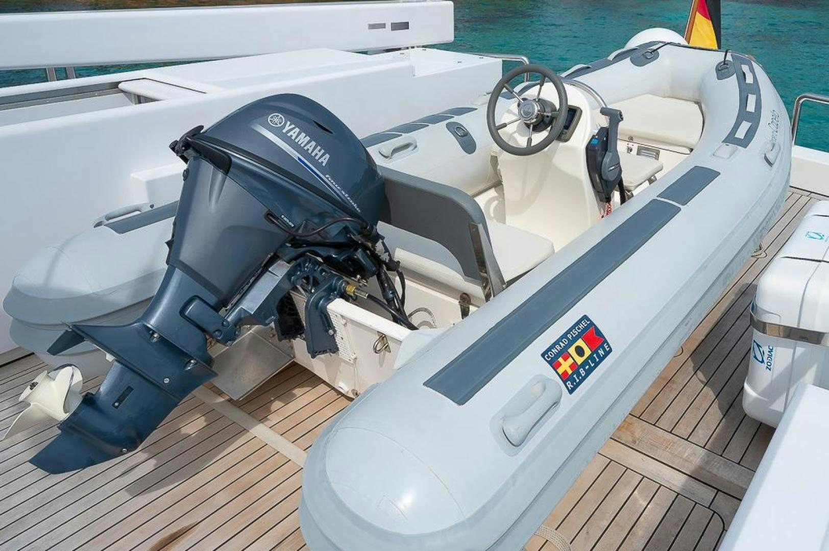 a boat on the water aboard CAPELLA Yacht for Sale