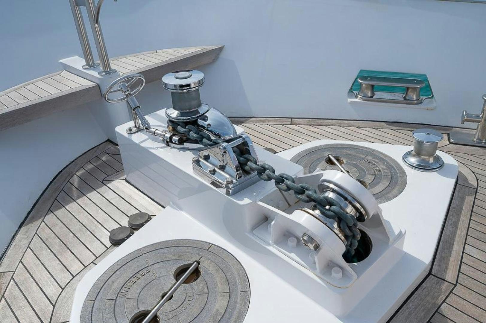 a white machine with a metal frame aboard CAPELLA Yacht for Sale