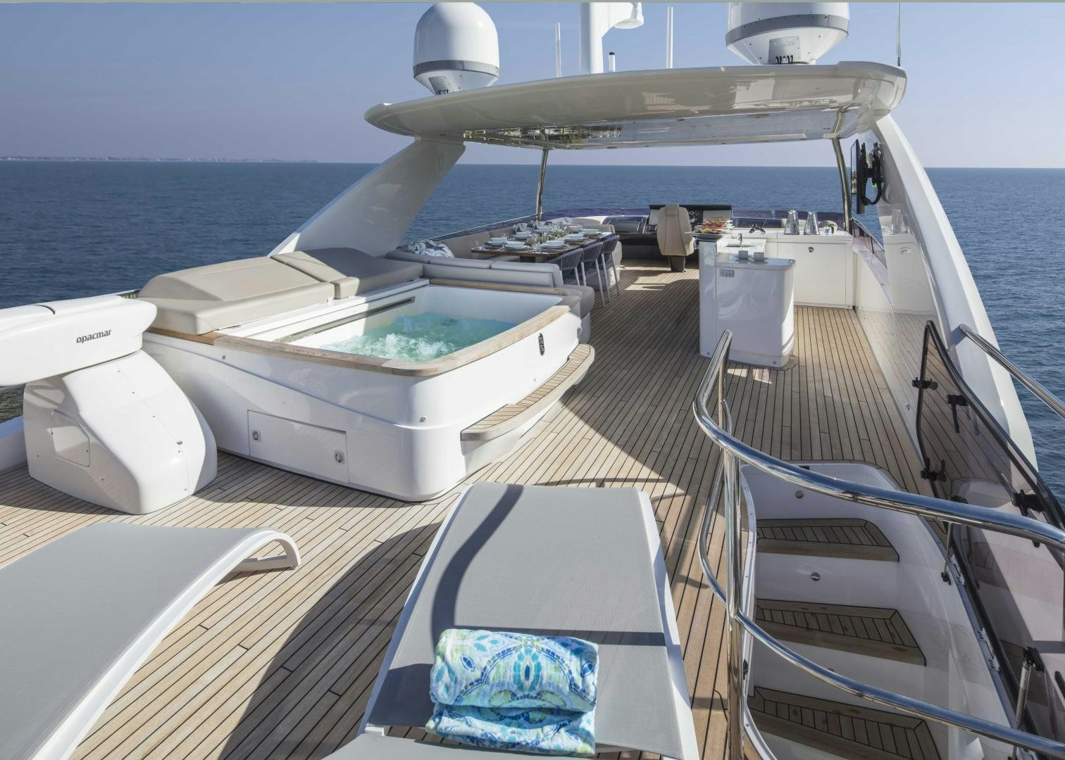 a boat on the water aboard HOT PURSUIT Yacht for Sale