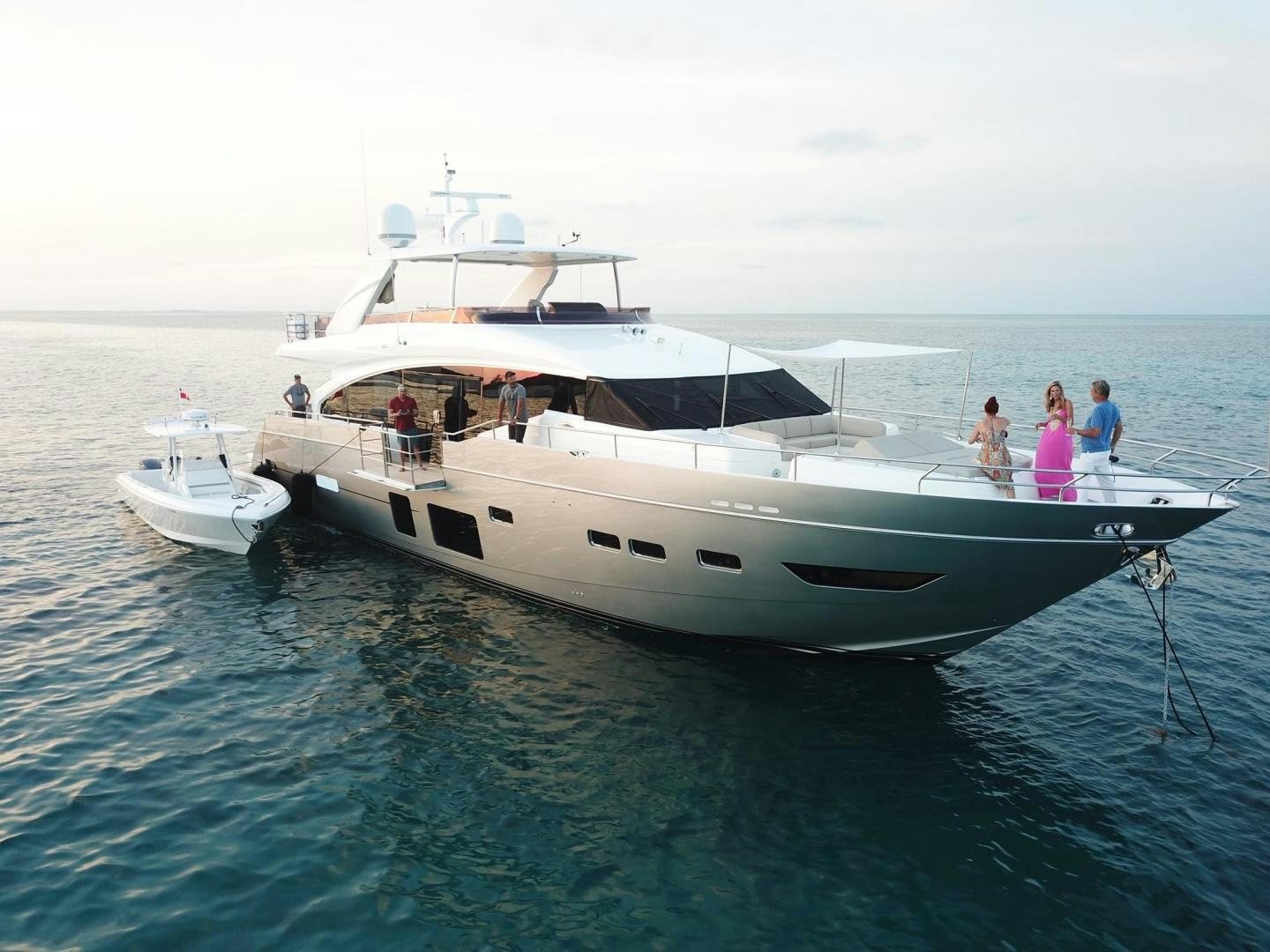 a boat on the water aboard HOT PURSUIT Yacht for Sale