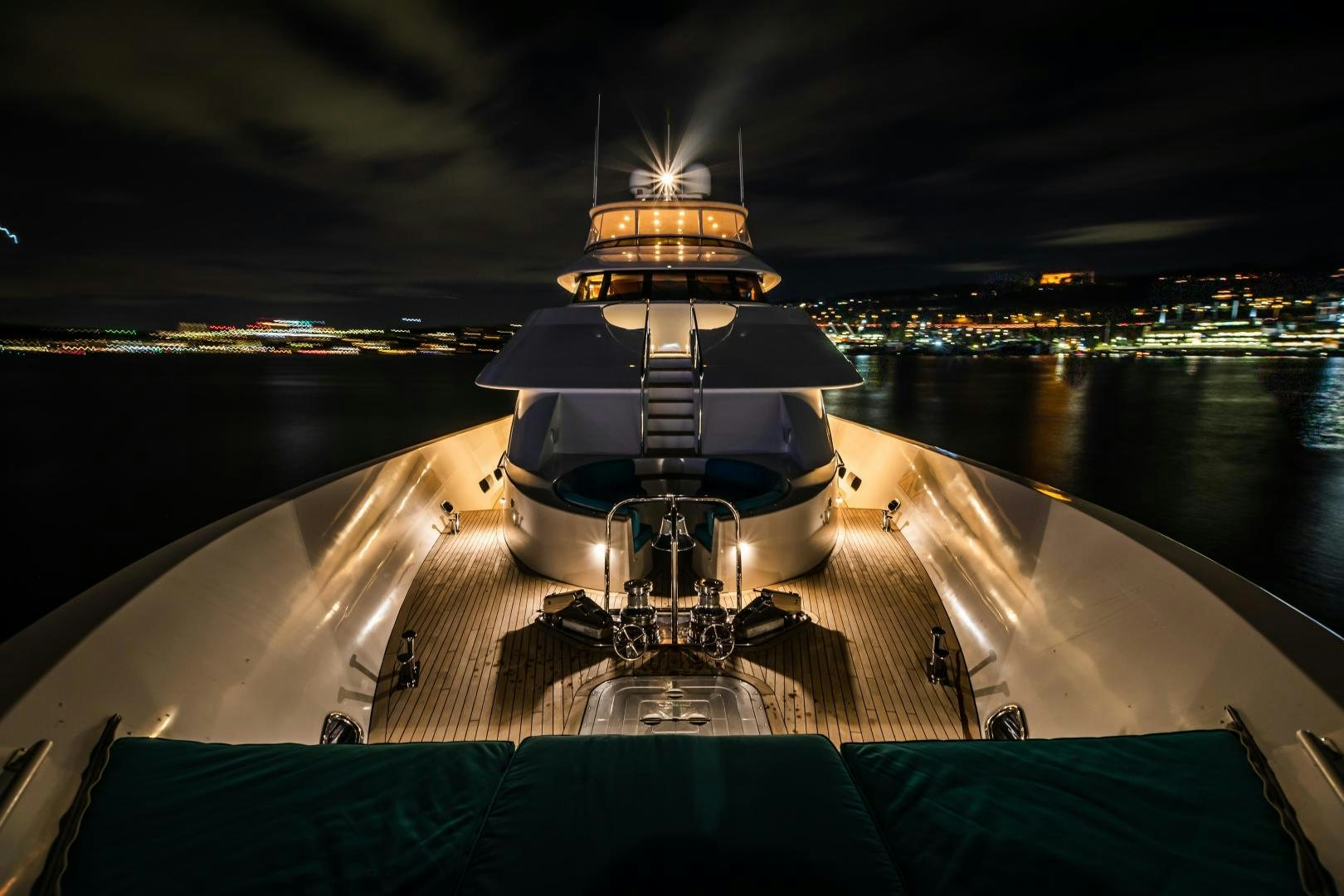 a large building with a dome and a dome on top of it aboard SERENGETI Yacht for Sale