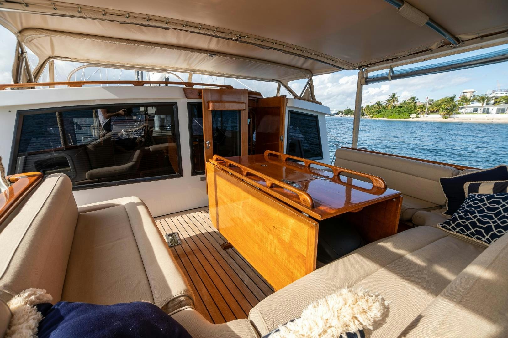a boat on the water aboard MUSTANG Yacht for Sale