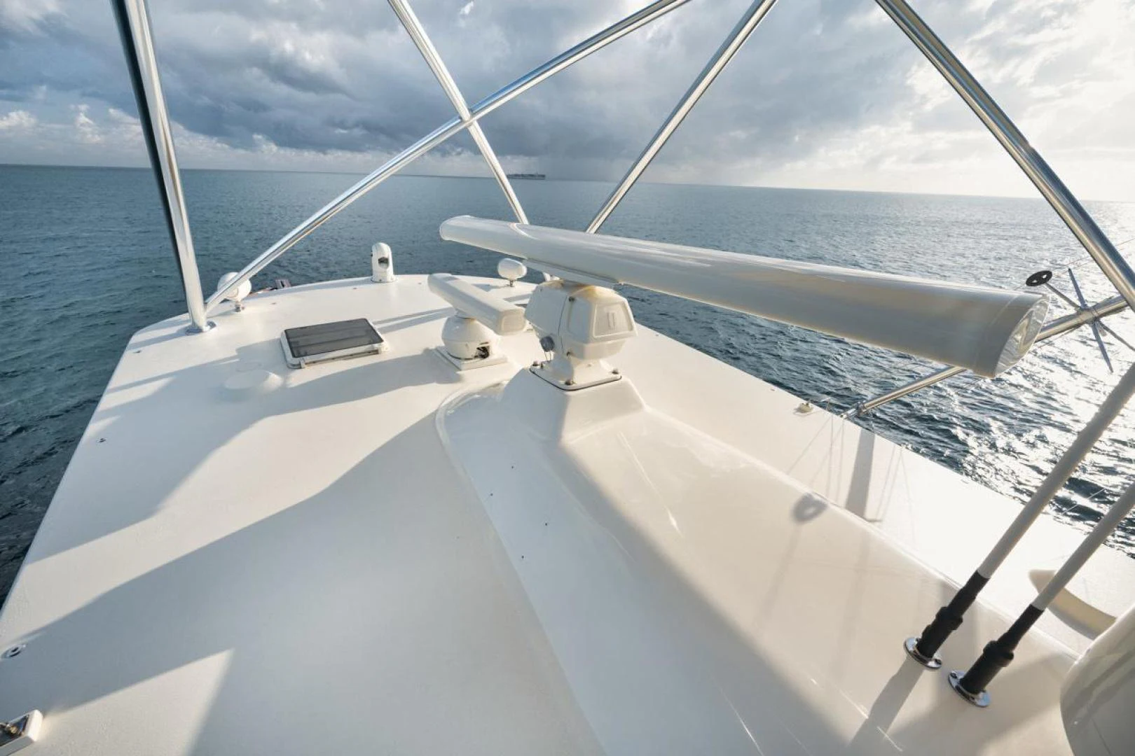 a boat on the water aboard OWL'S NEST Yacht for Sale
