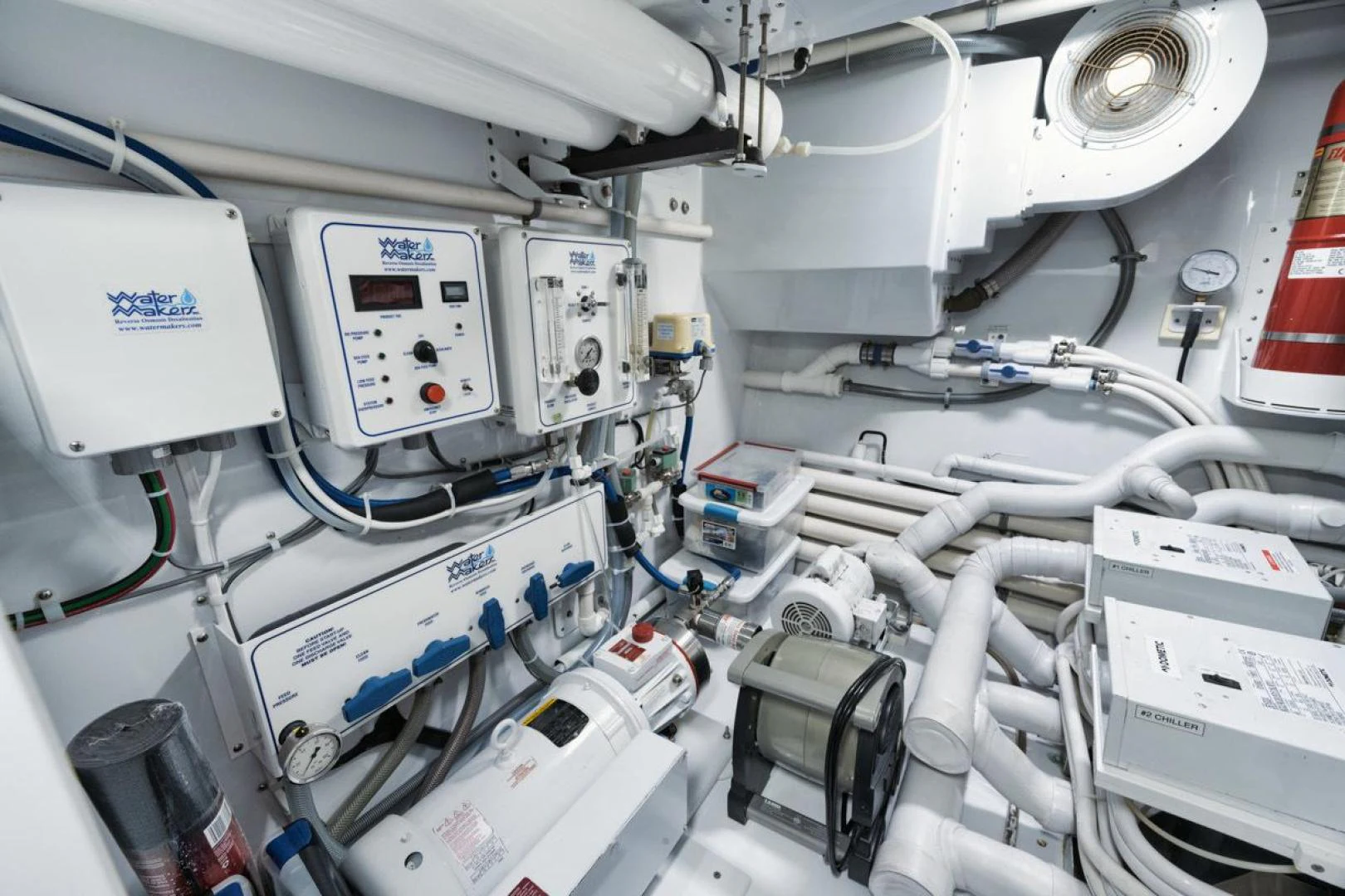 a close-up of a machine aboard OWL'S NEST Yacht for Sale