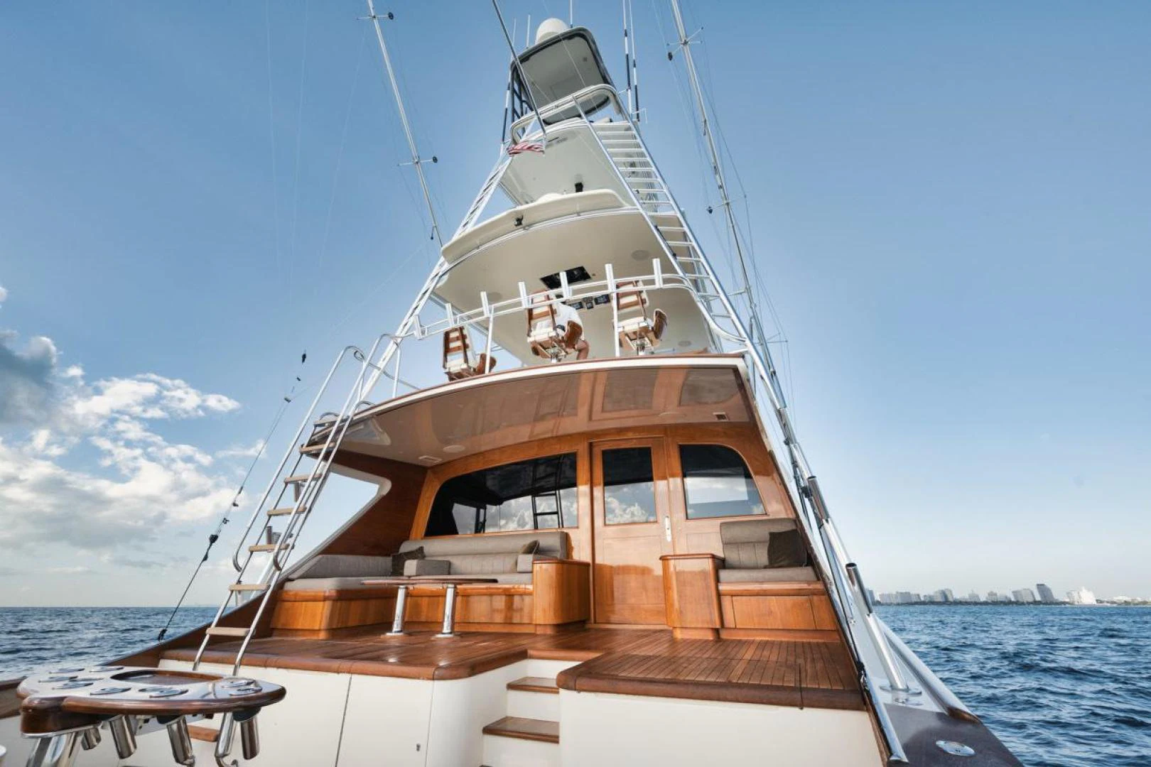 a boat on the water aboard OWL'S NEST Yacht for Sale