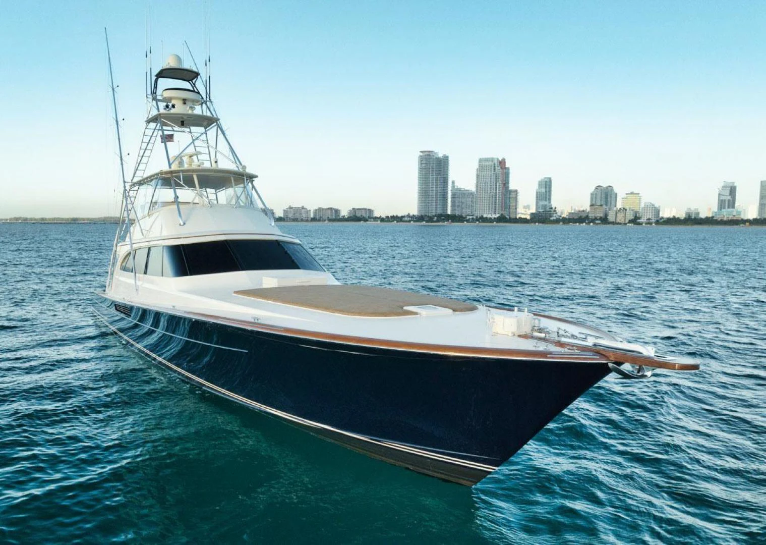 a boat on the water aboard OWL'S NEST Yacht for Sale