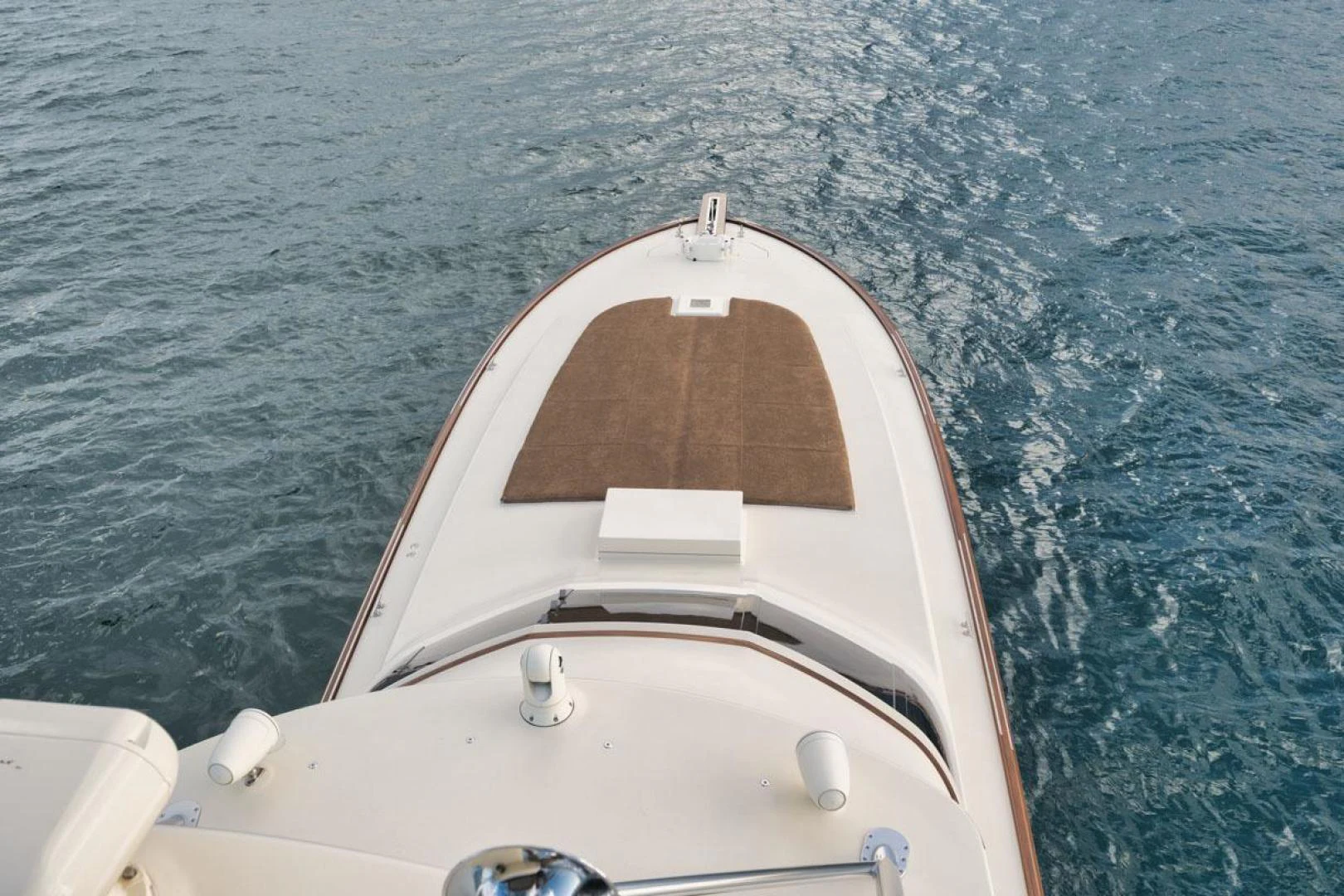 a boat in the water aboard OWL'S NEST Yacht for Sale