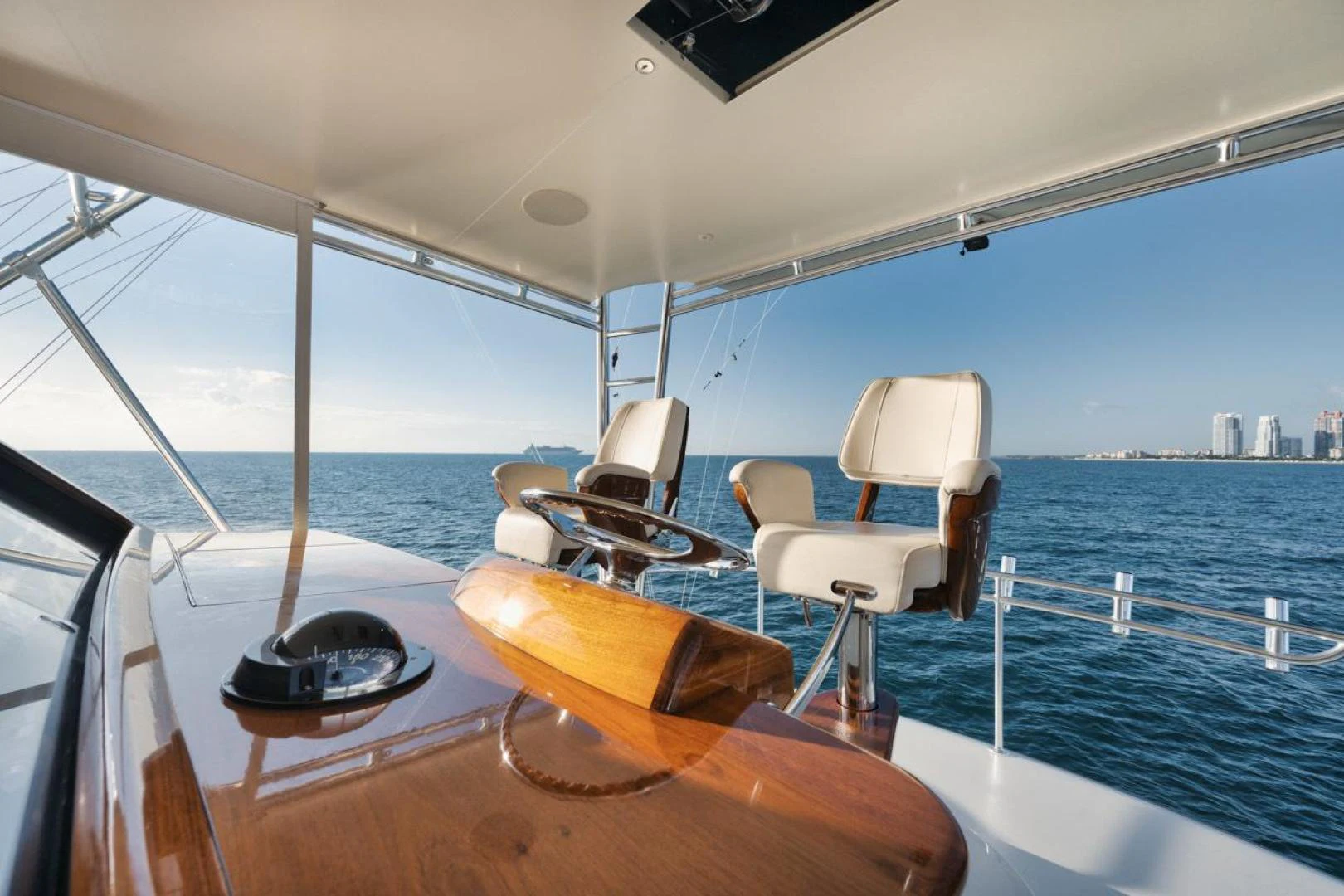 a boat on the water aboard OWL'S NEST Yacht for Sale