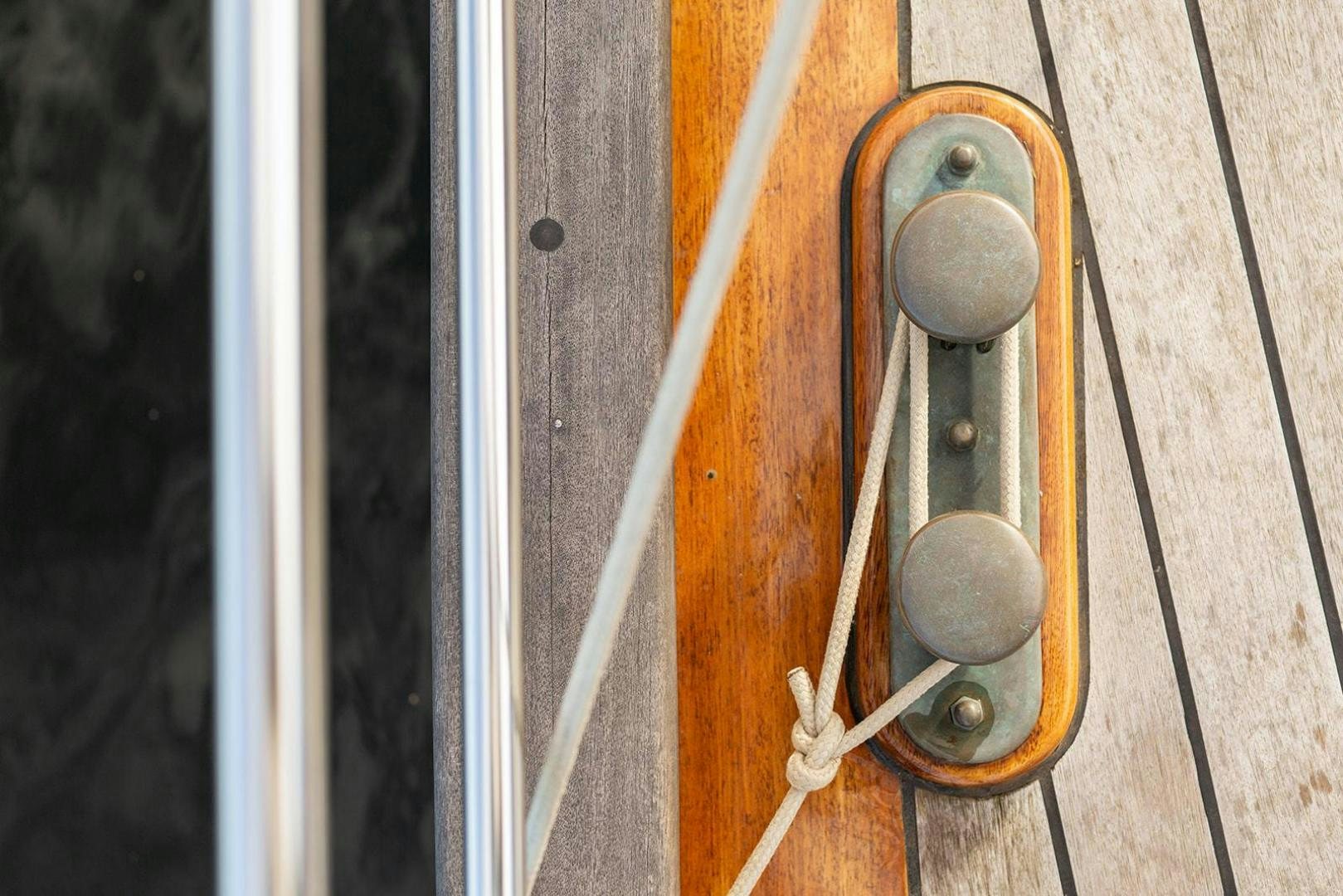 a door with a handle aboard SKYTHIA Yacht for Sale