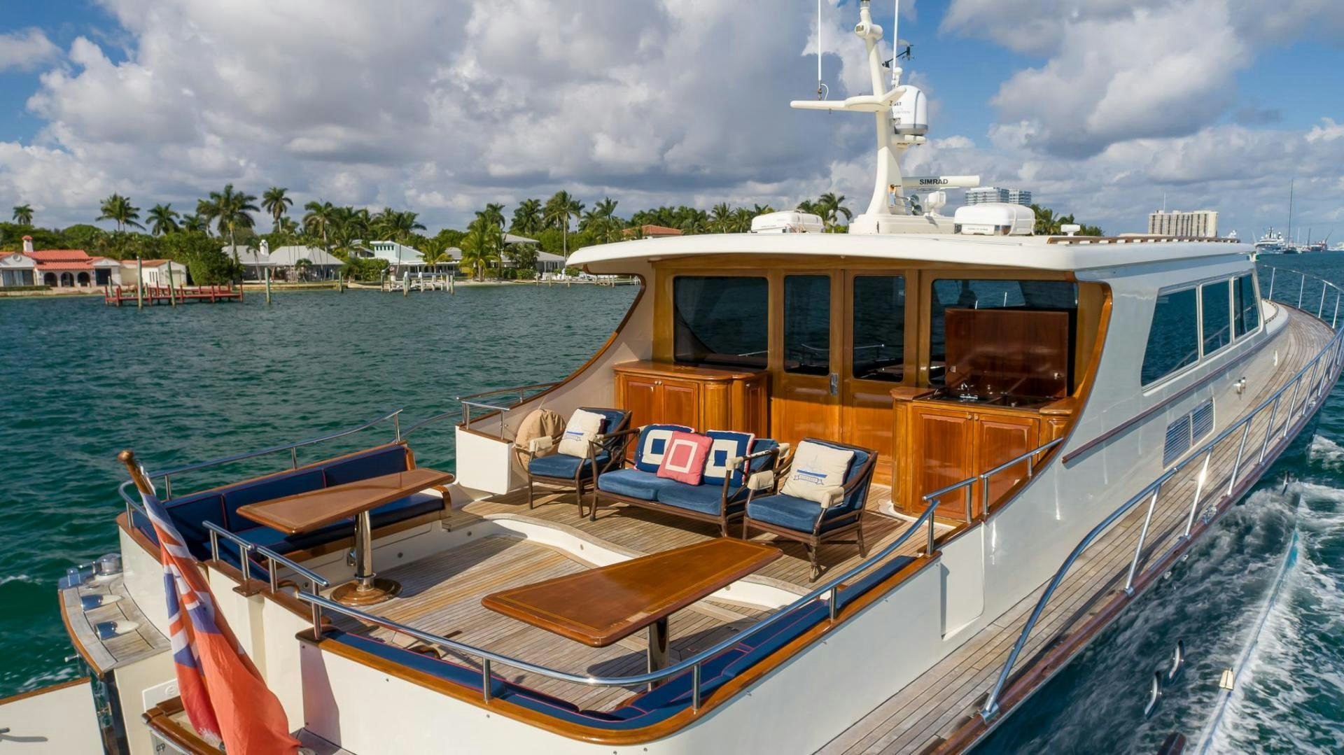 a boat on the water aboard ESSENCE OF CAYMAN Yacht for Sale