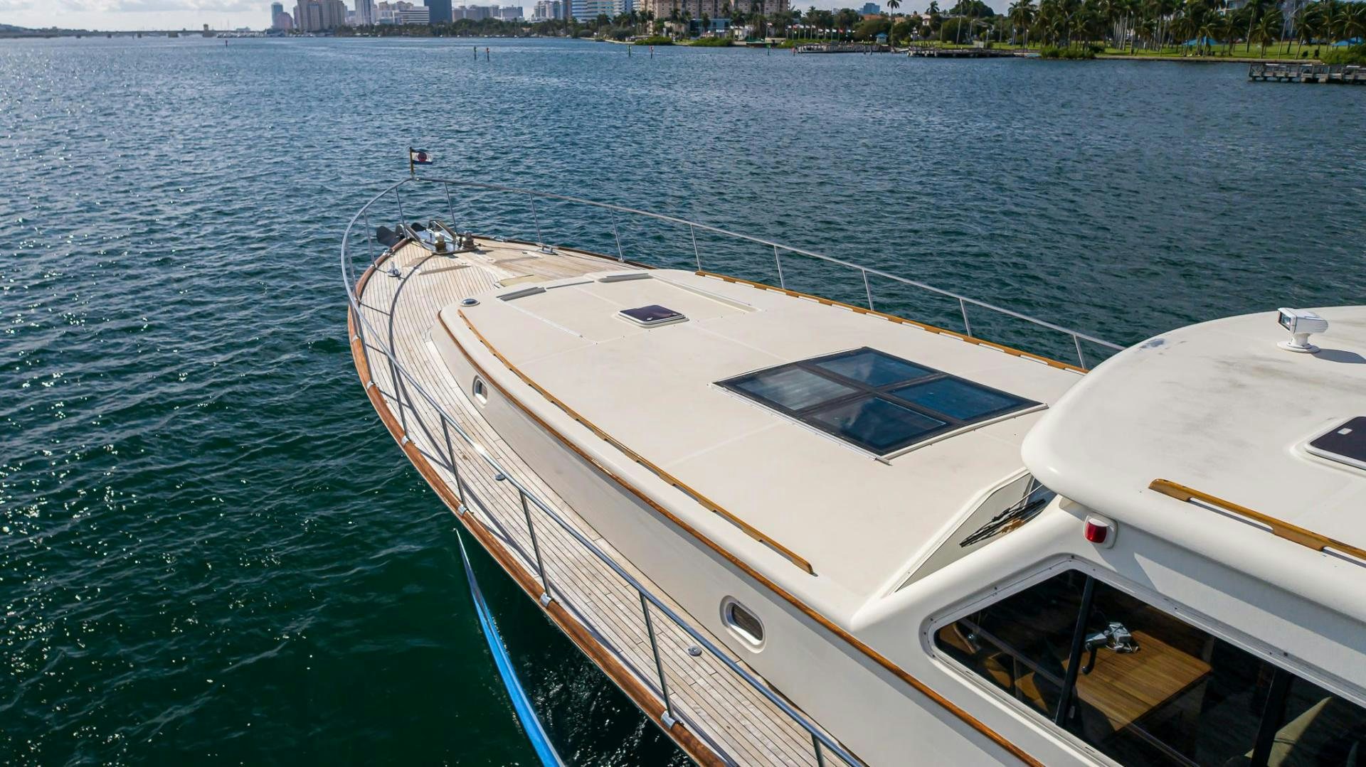 a boat on the water aboard ESSENCE OF CAYMAN Yacht for Sale