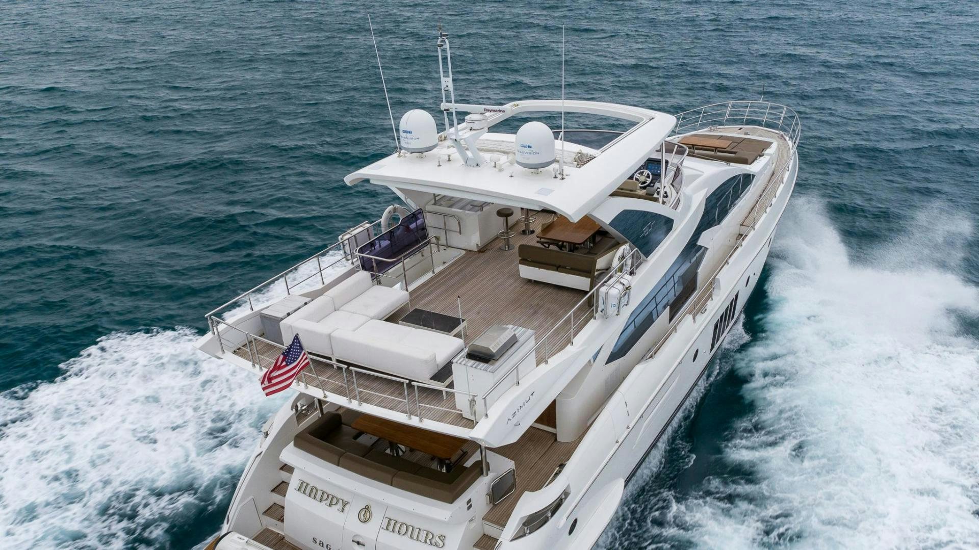 a boat on the water aboard HAPPY HOURS Yacht for Sale