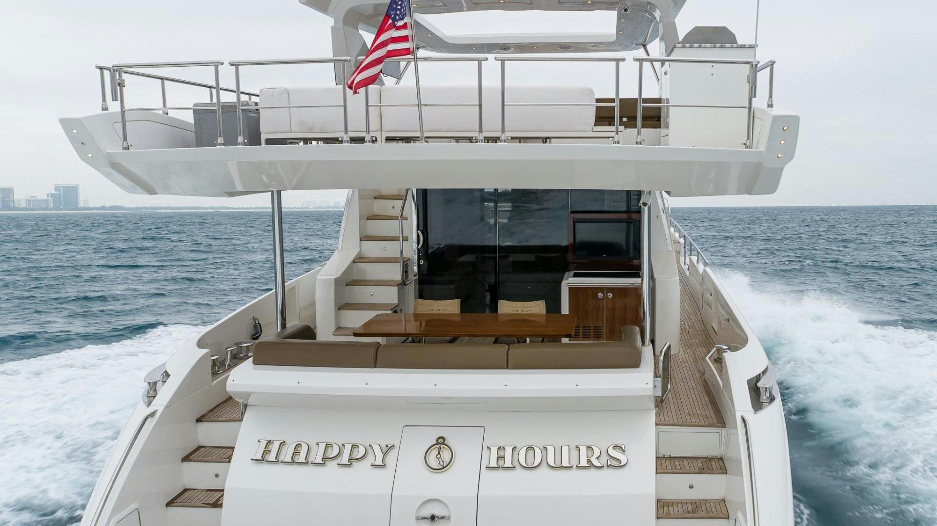 a boat on the water aboard HAPPY HOURS Yacht for Sale