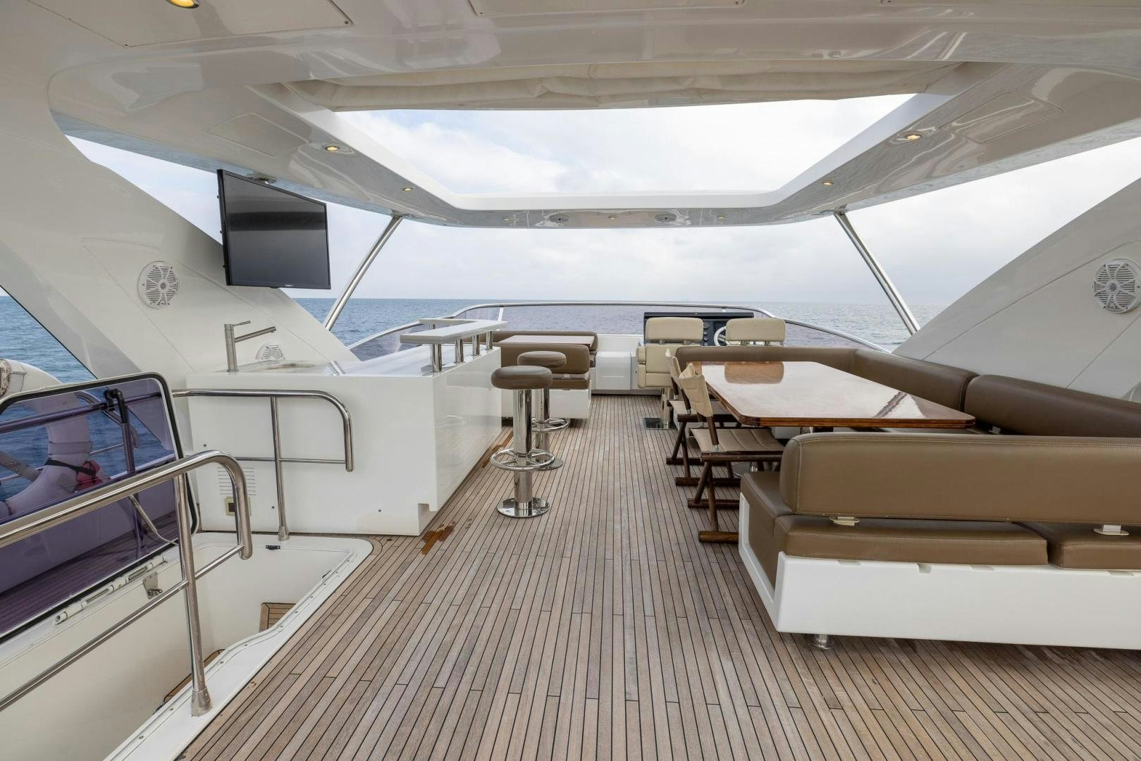 inside of a plane aboard HAPPY HOURS Yacht for Sale