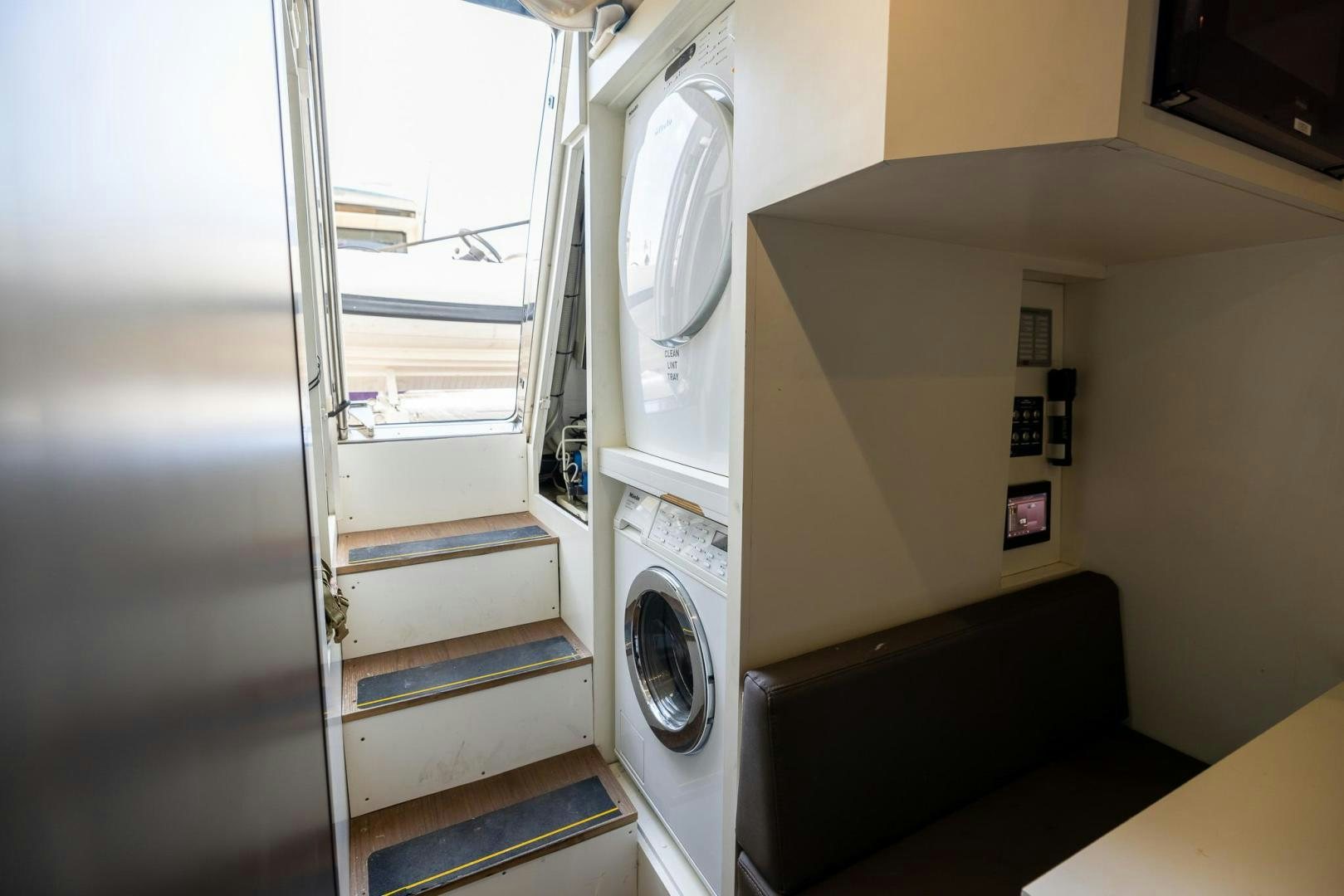a room with a large white machine aboard HAPPY HOURS Yacht for Sale
