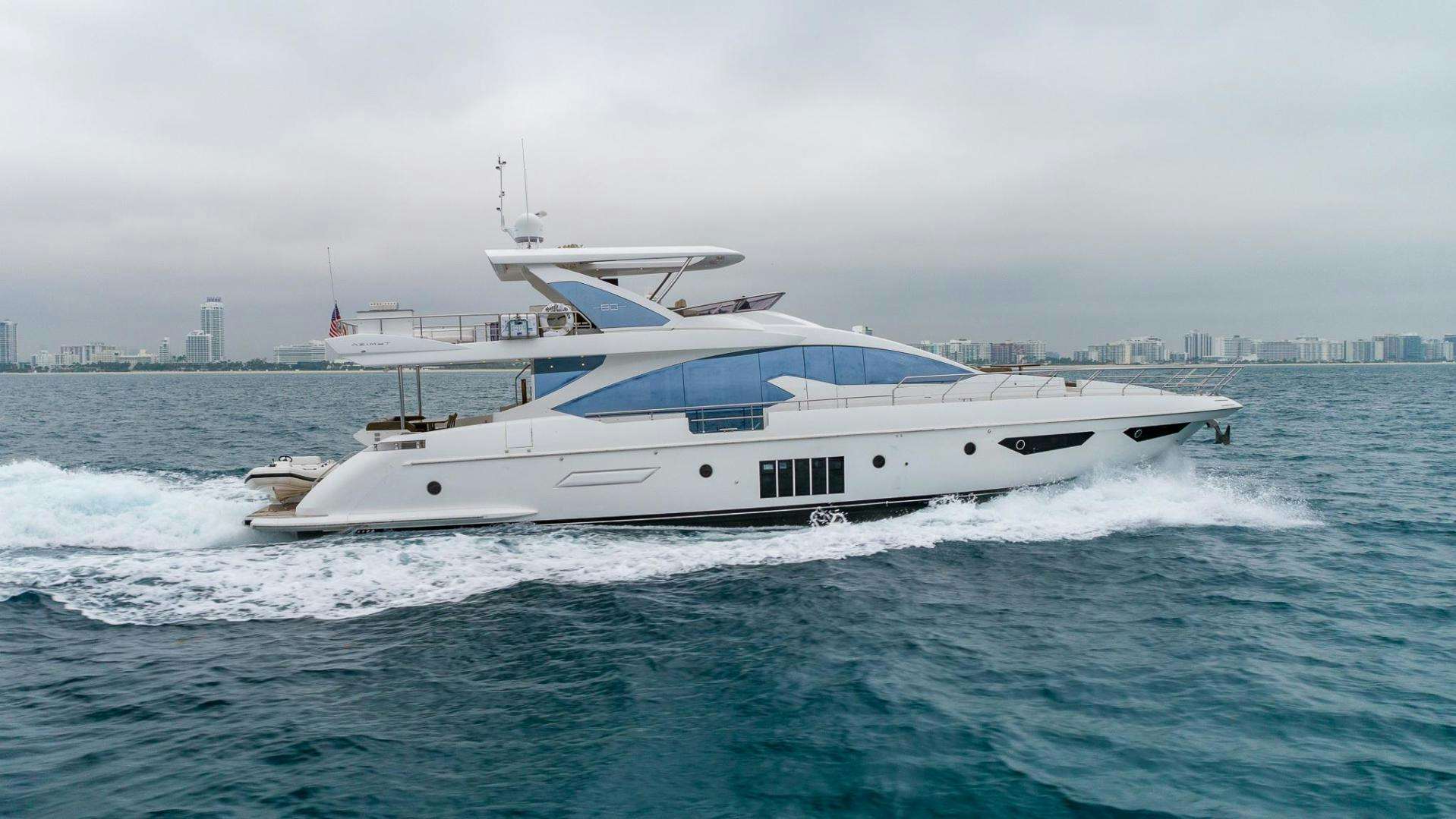 a boat on the water aboard HAPPY HOURS Yacht for Sale
