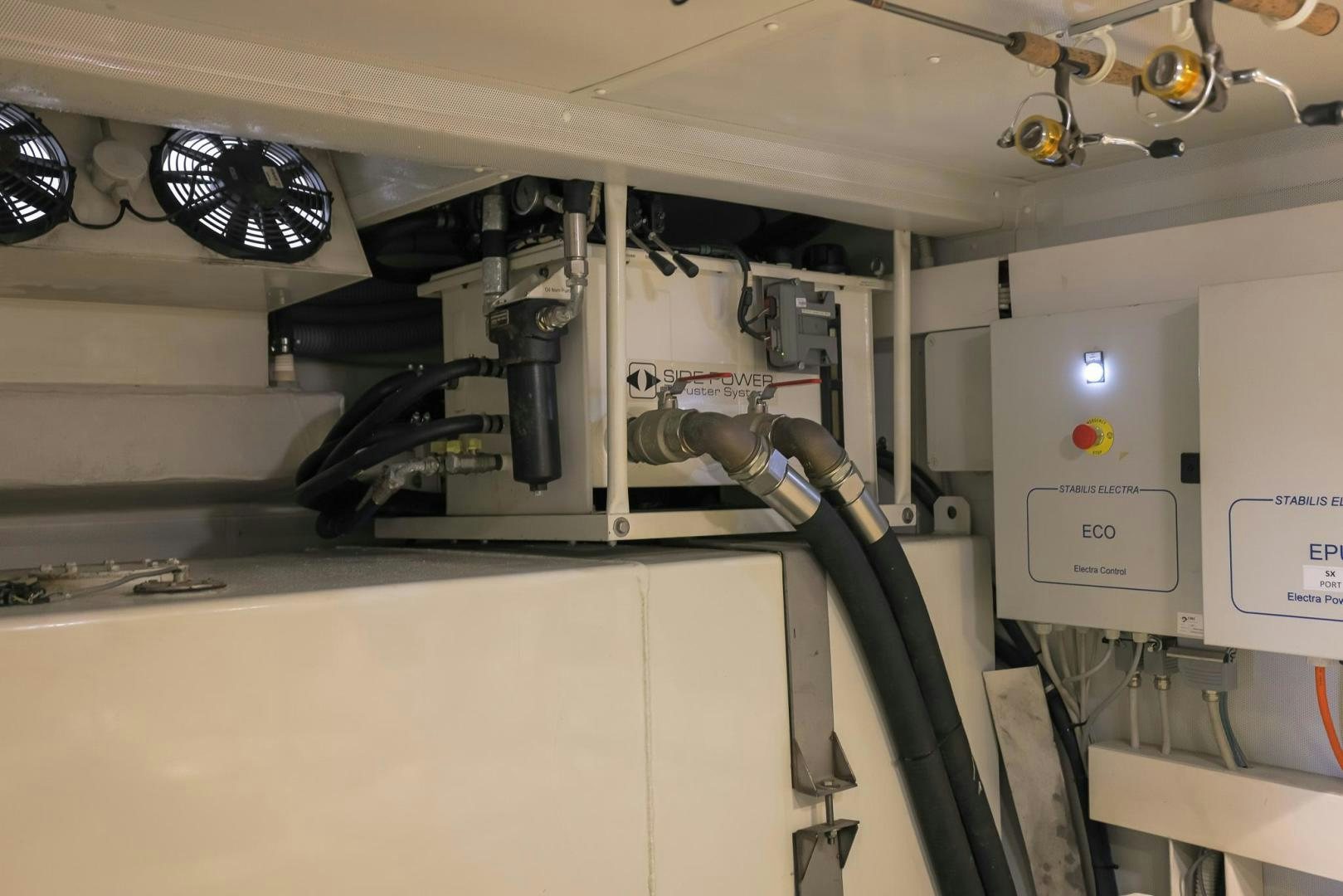 a close-up of a machine aboard HAPPY HOURS Yacht for Sale