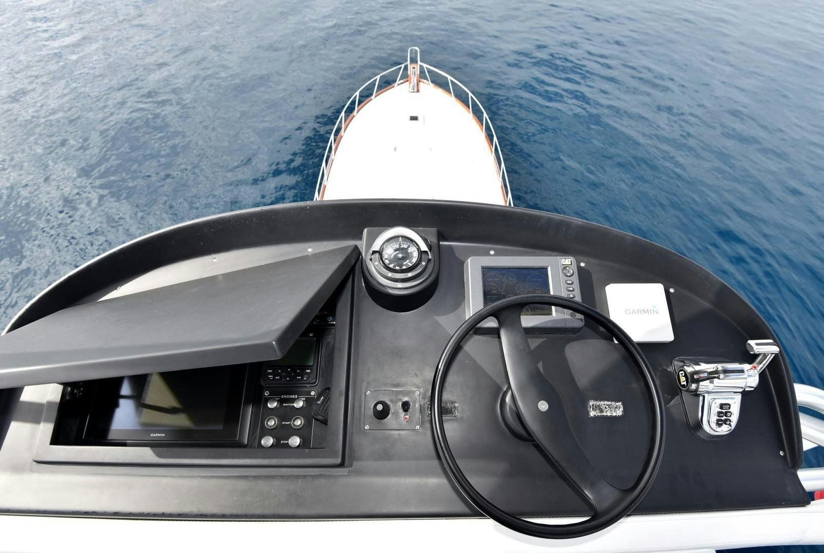 a black car with a white dashboard aboard MY LYNN Yacht for Sale