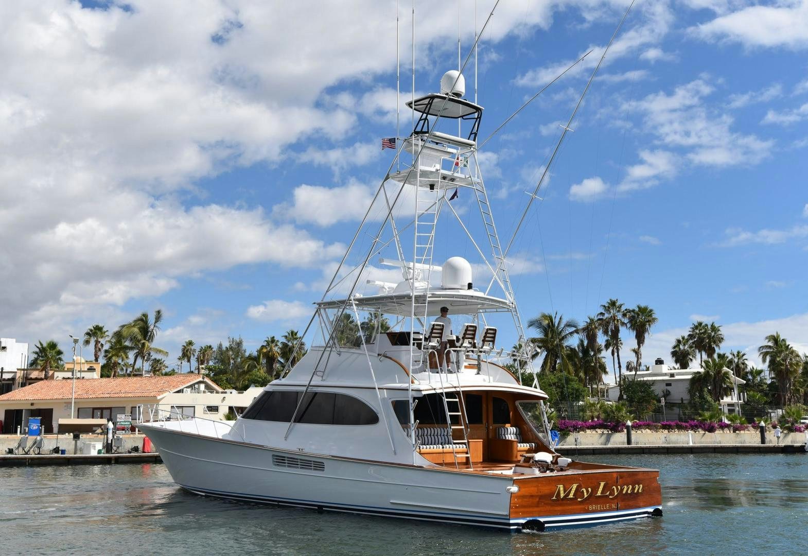 a boat in the water aboard MY LYNN Yacht for Sale