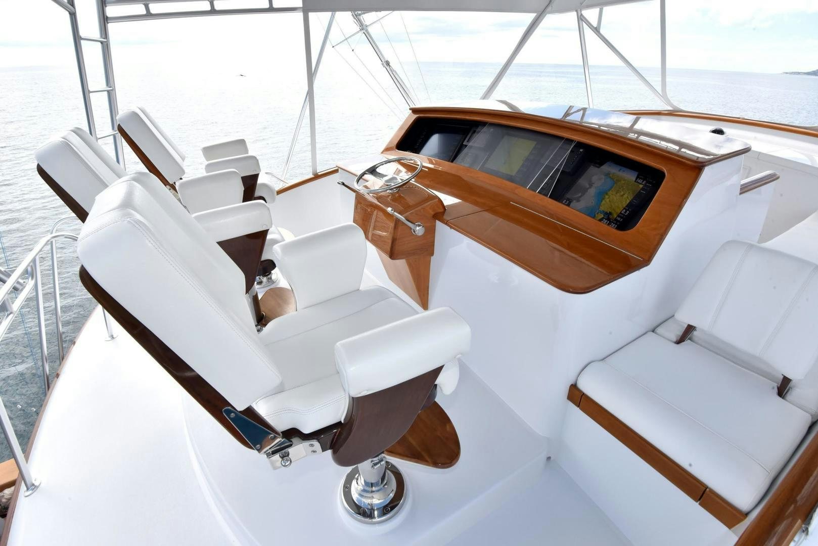 a car on a boat aboard MY LYNN Yacht for Sale