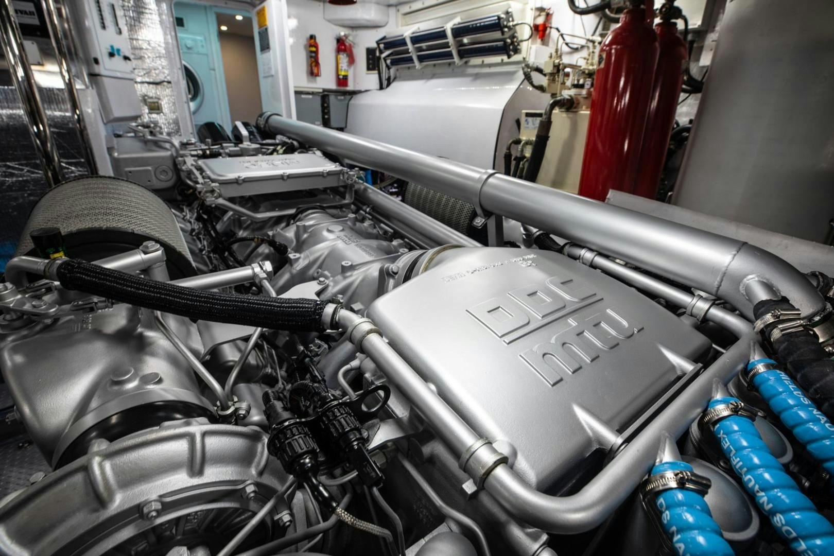 a machine with wires aboard AMORA Yacht for Sale