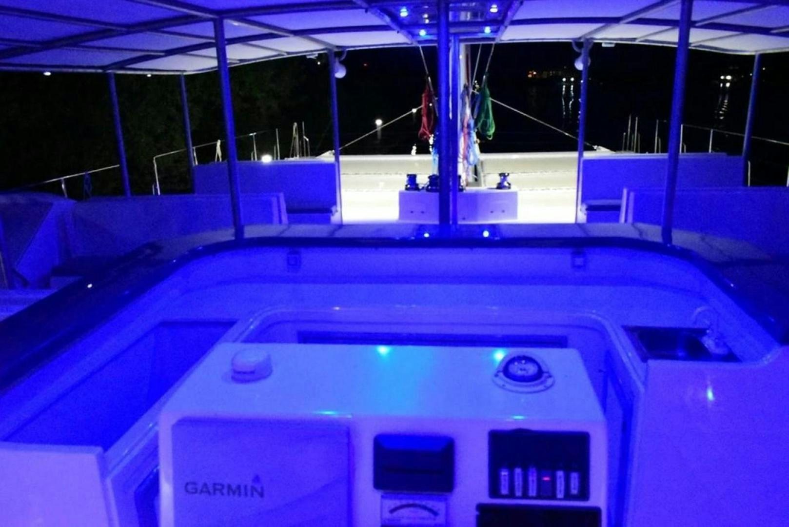 the back of a car aboard COMPASS Yacht for Sale